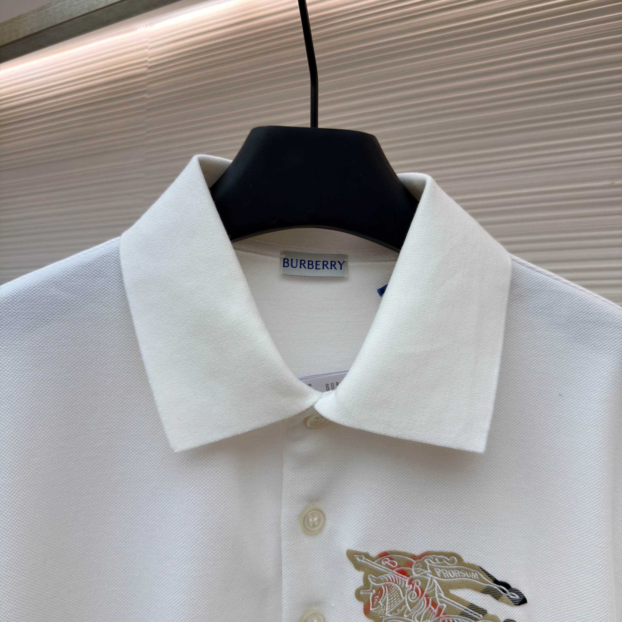 Burberry EKD Sketch Cotton Polo Shirt - FashionPlug