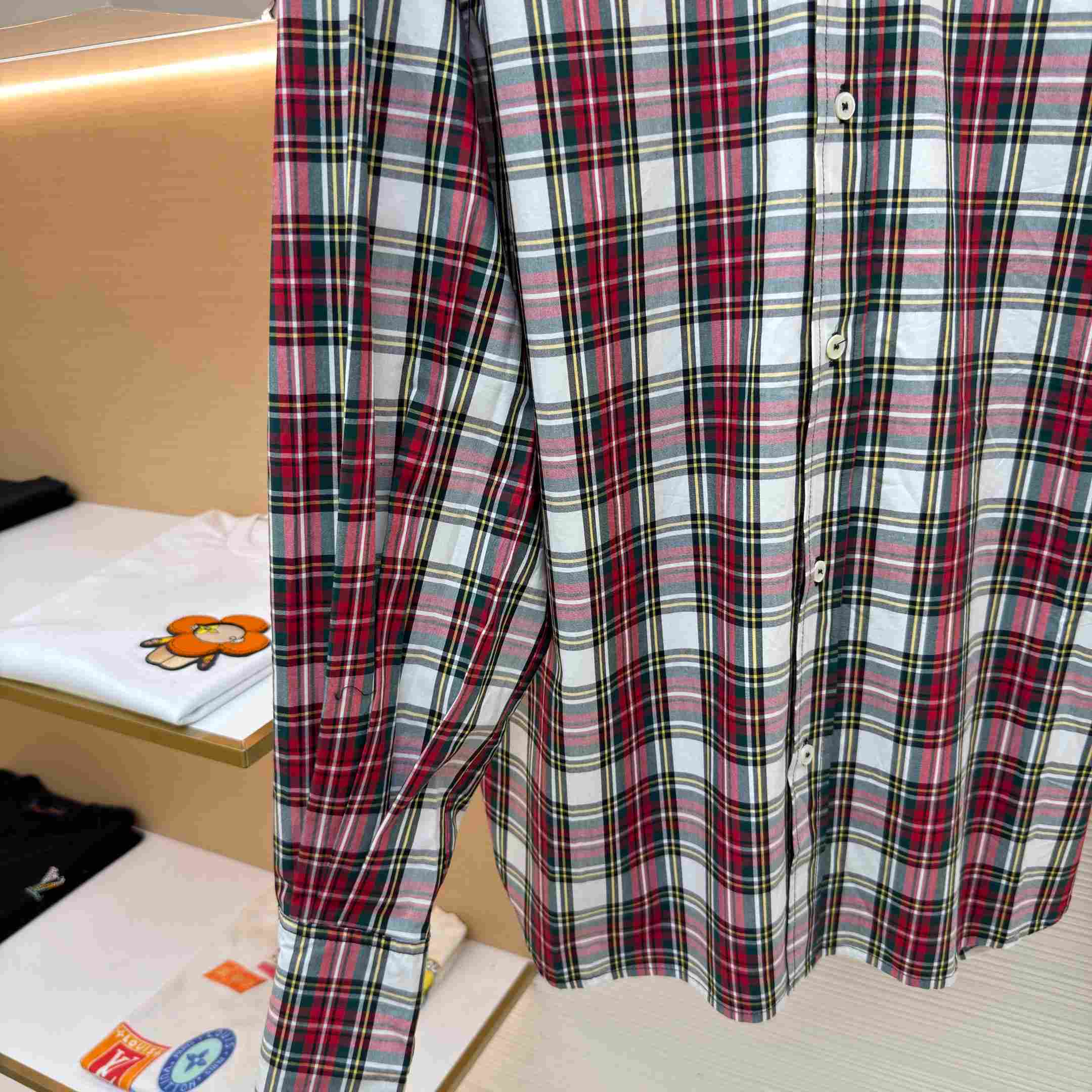 Celine Shirt In Tartan Cotton - FashionPlug