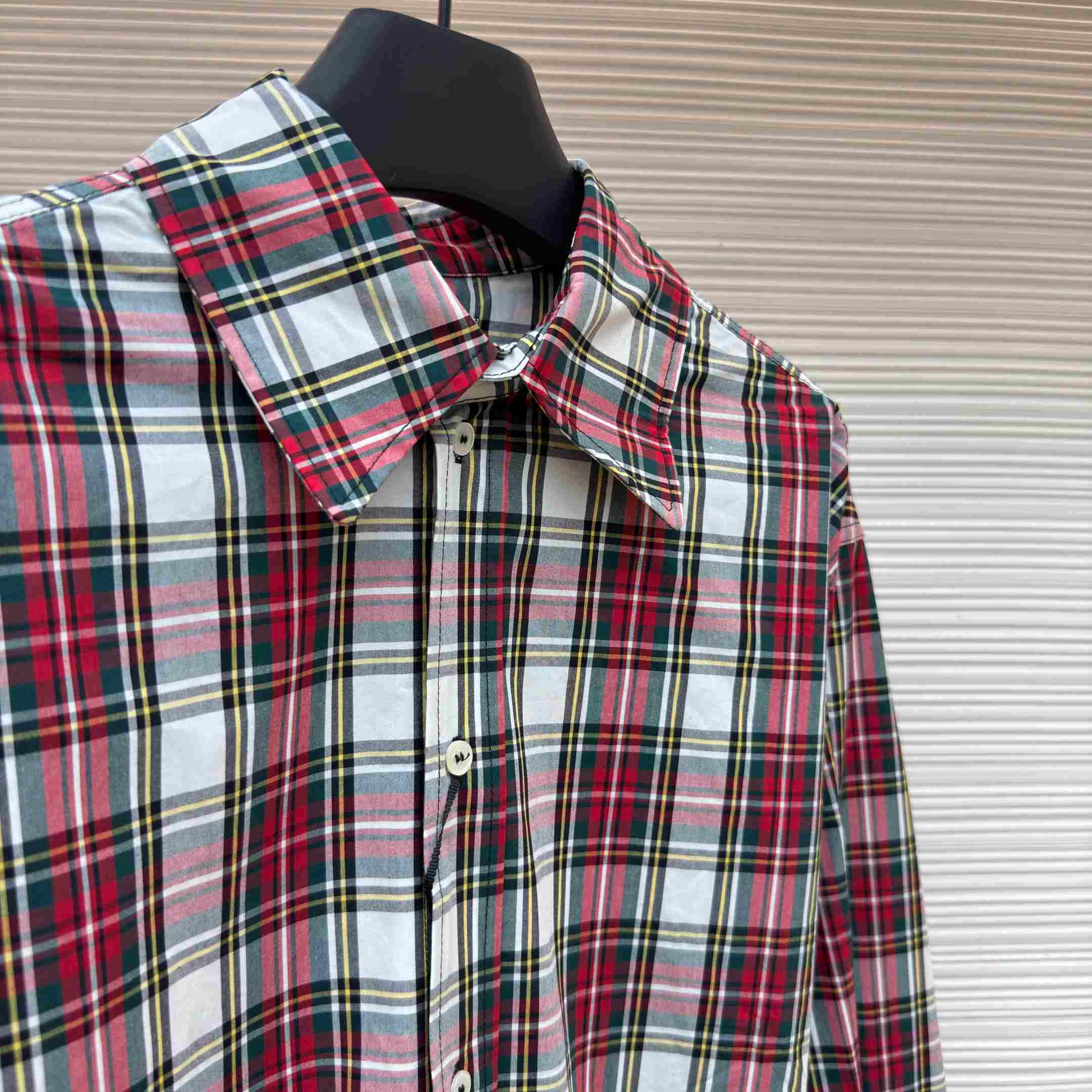 Celine Shirt In Tartan Cotton - FashionPlug