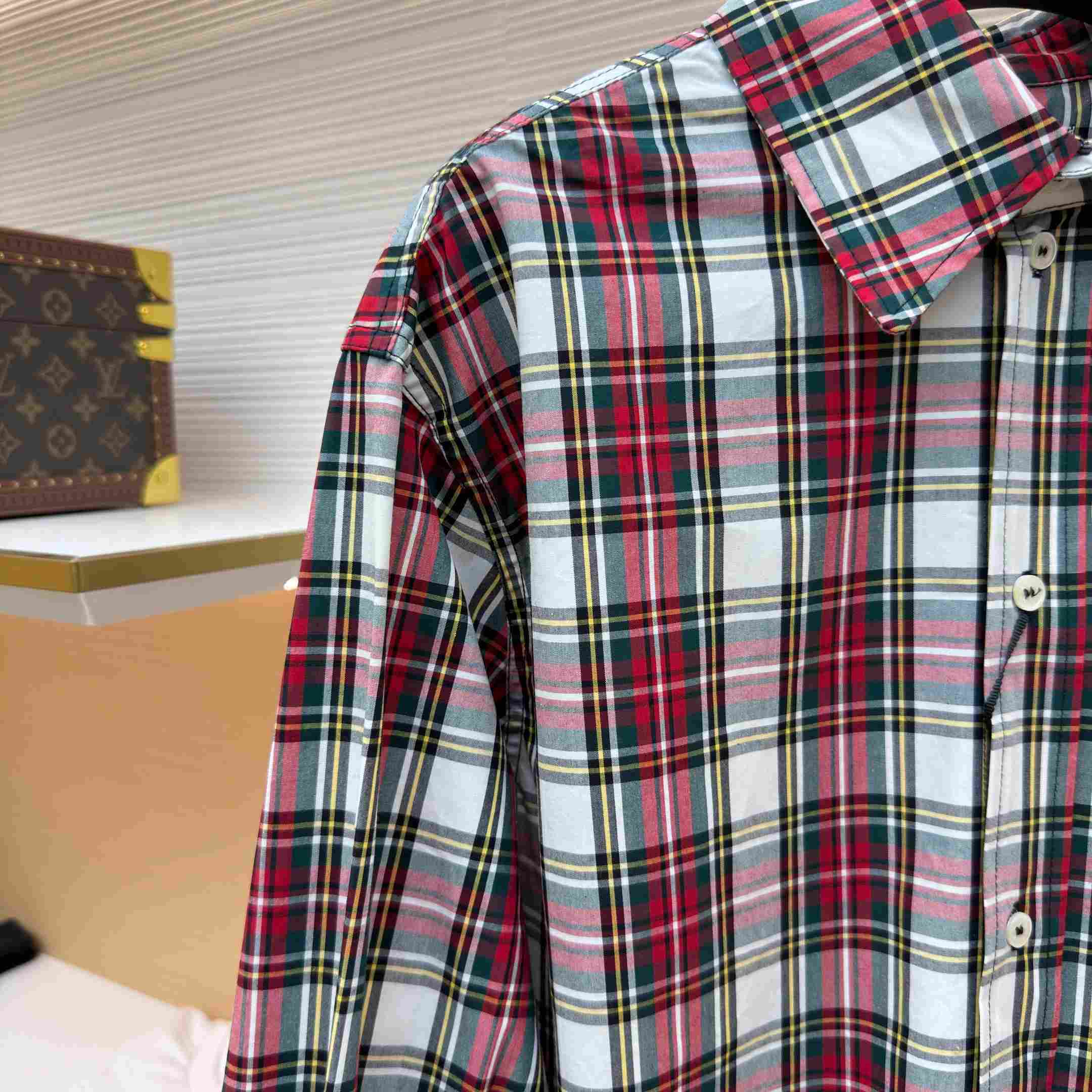 Celine Shirt In Tartan Cotton - FashionPlug