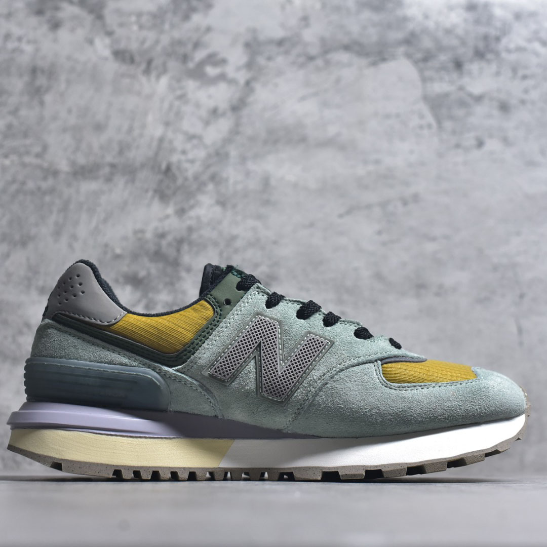 Stone Island x New Balance 574 Legacy 'Light Green' - FashionPlug