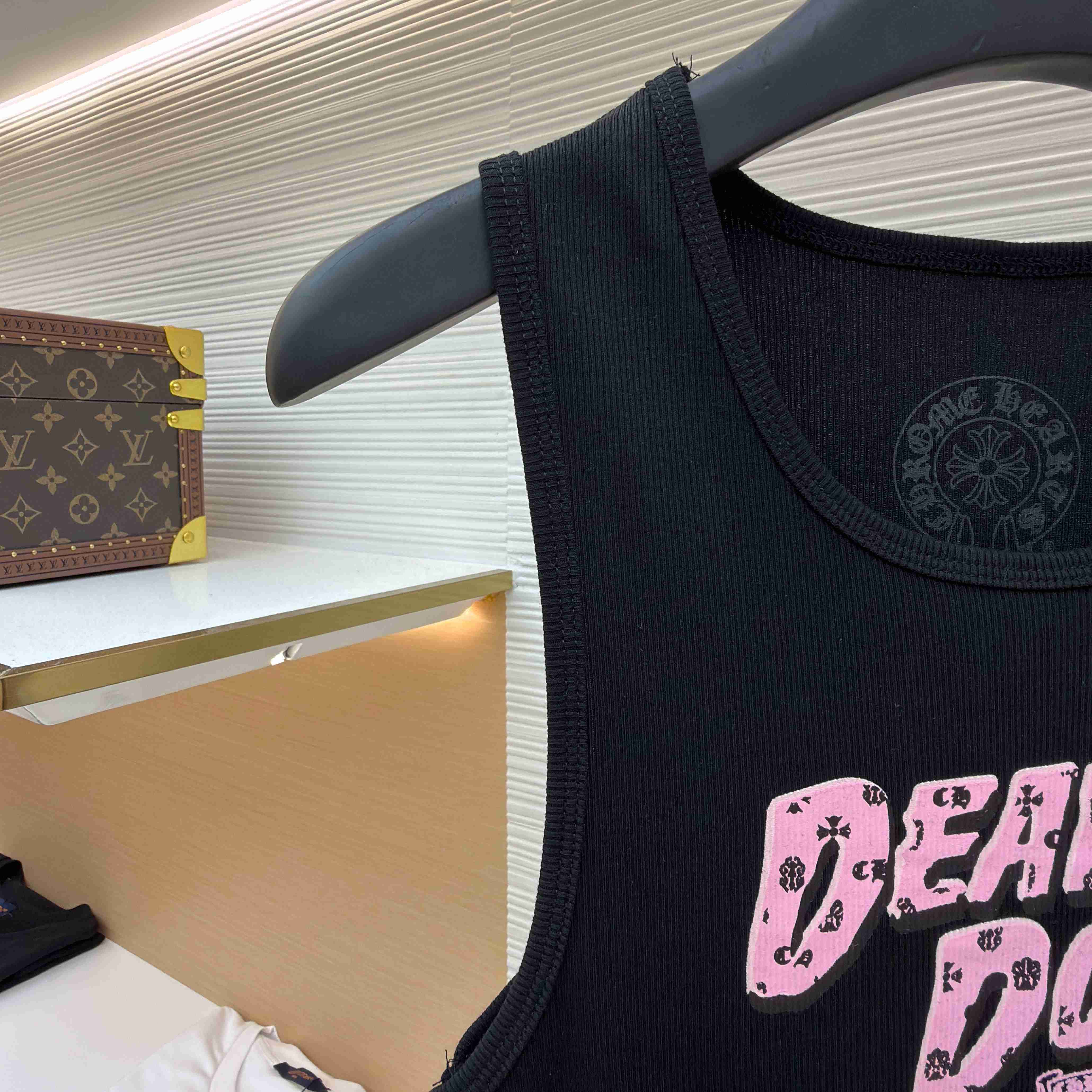 Chrome Hearts Black Deadly Doll Rib Tank Top - FashionPlug