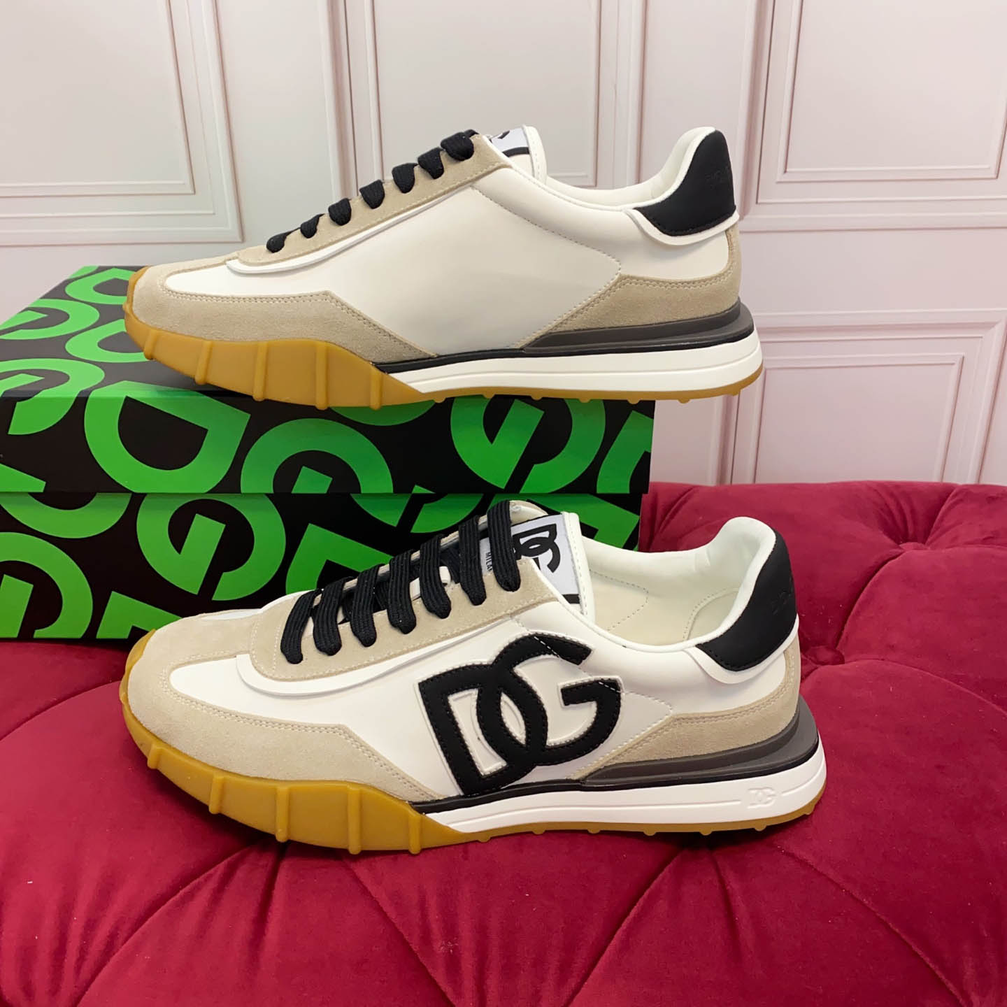 Dolce & Gabbana Athletic Fabric Sneakers - FashionPlug