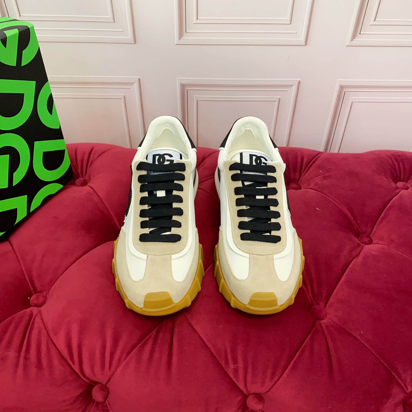 Dolce & Gabbana Athletic Fabric Sneakers - FashionPlug