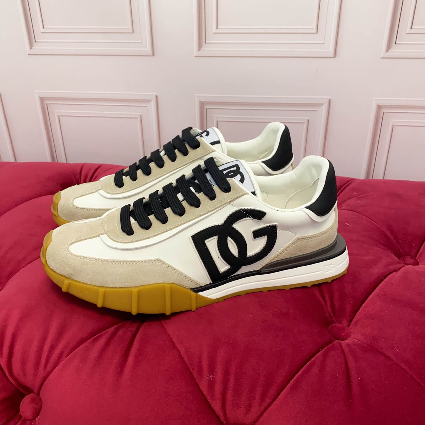 Dolce & Gabbana Athletic Fabric Sneakers - FashionPlug