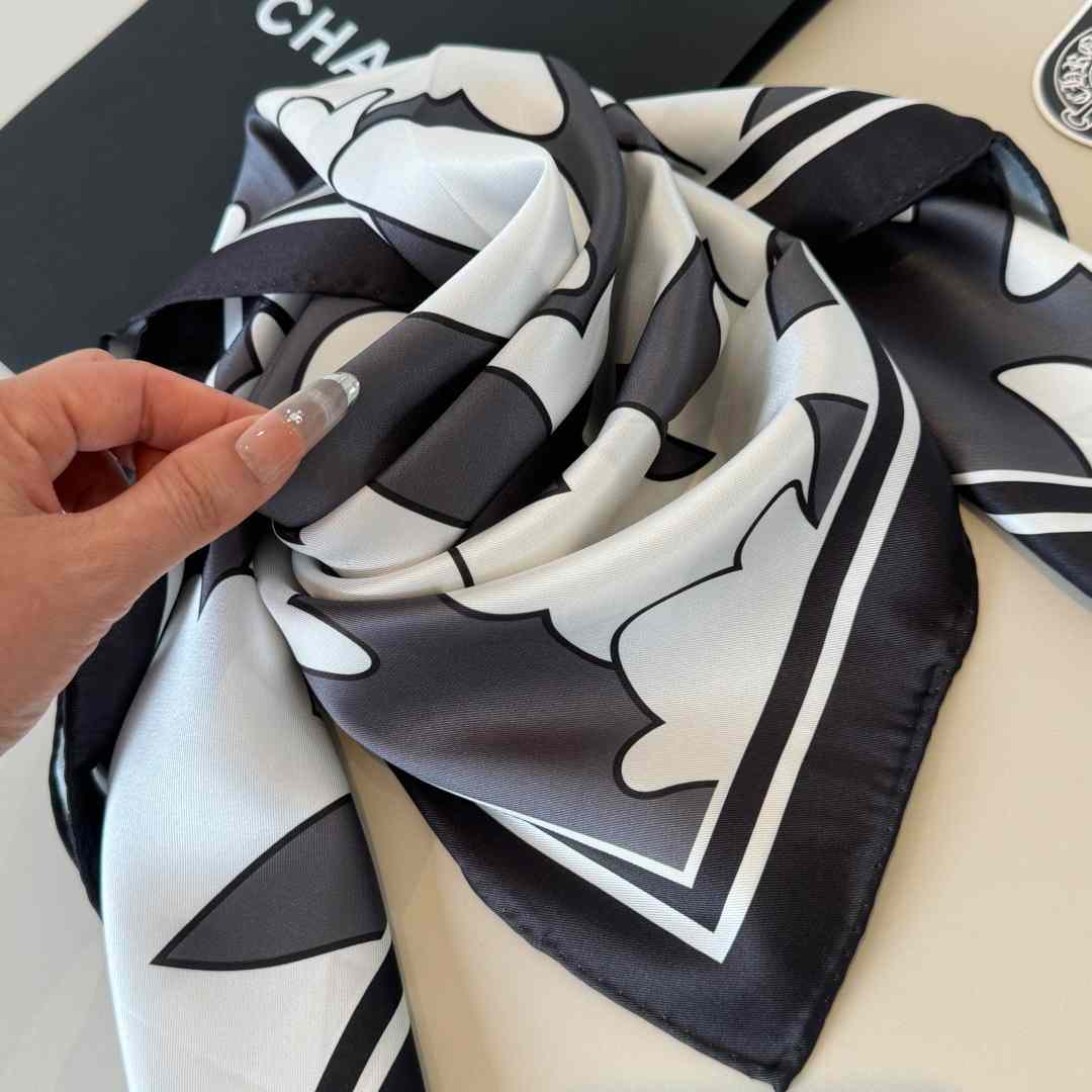 Chrome Heart Square Silk Scarf - FashionPlug