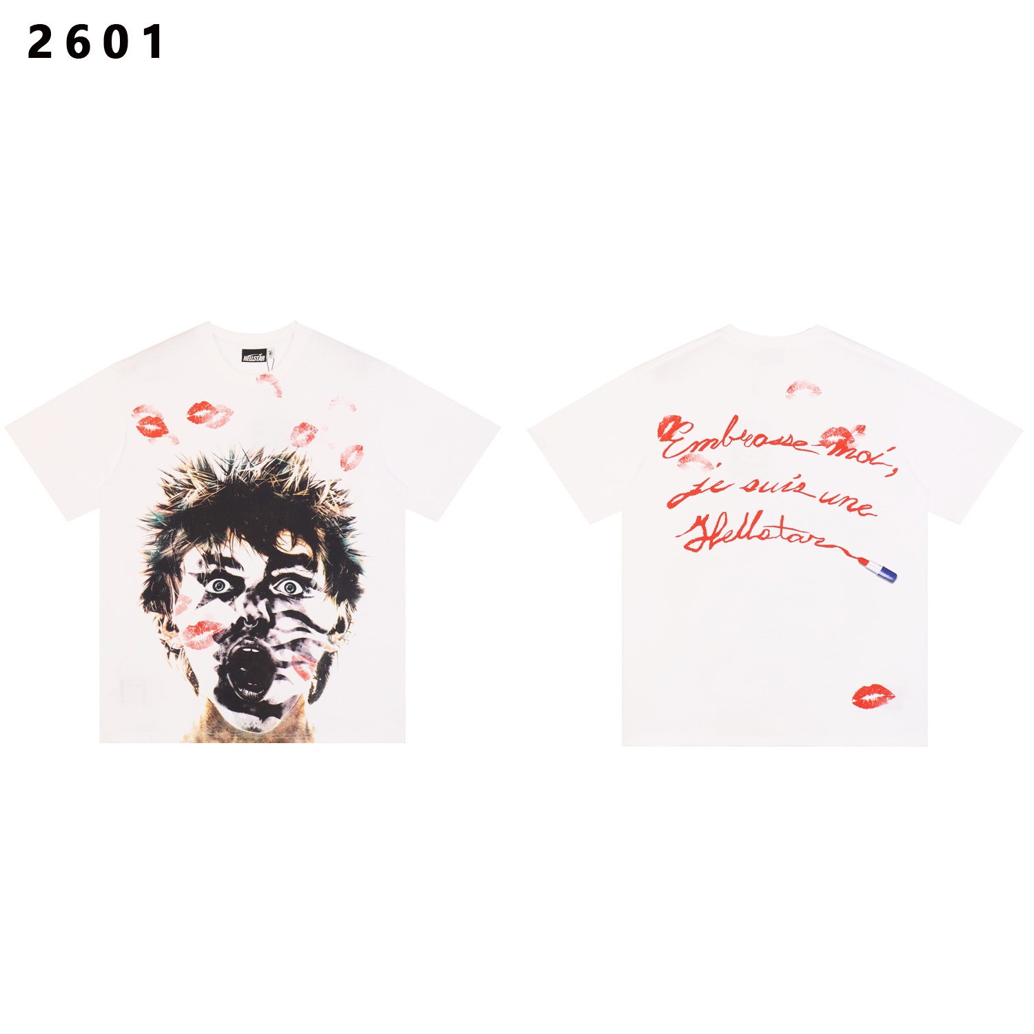 Hellstar French Kiss T-Shirt - FashionPlug