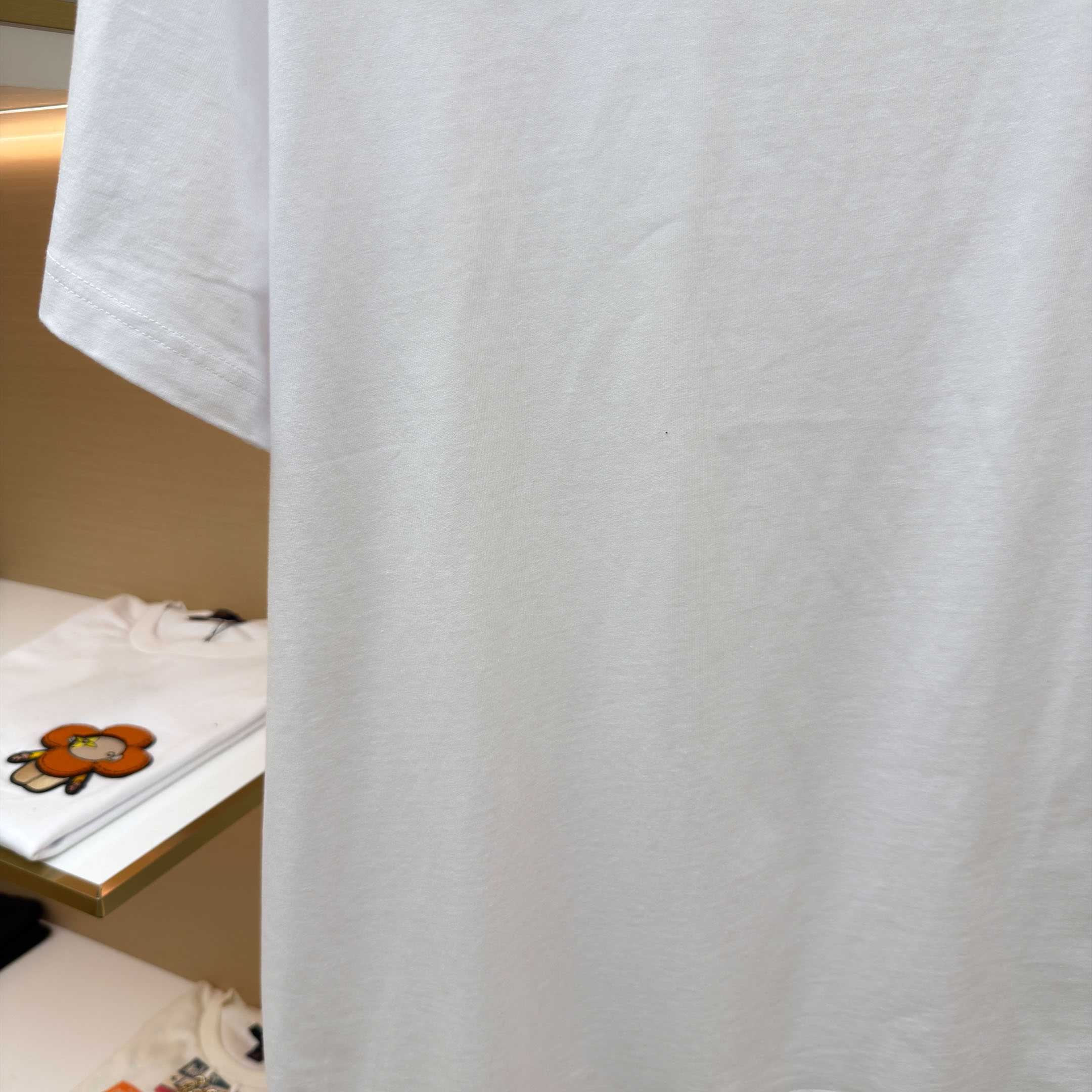 Givenchy White  Stamp Print T-shirt - FashionPlug