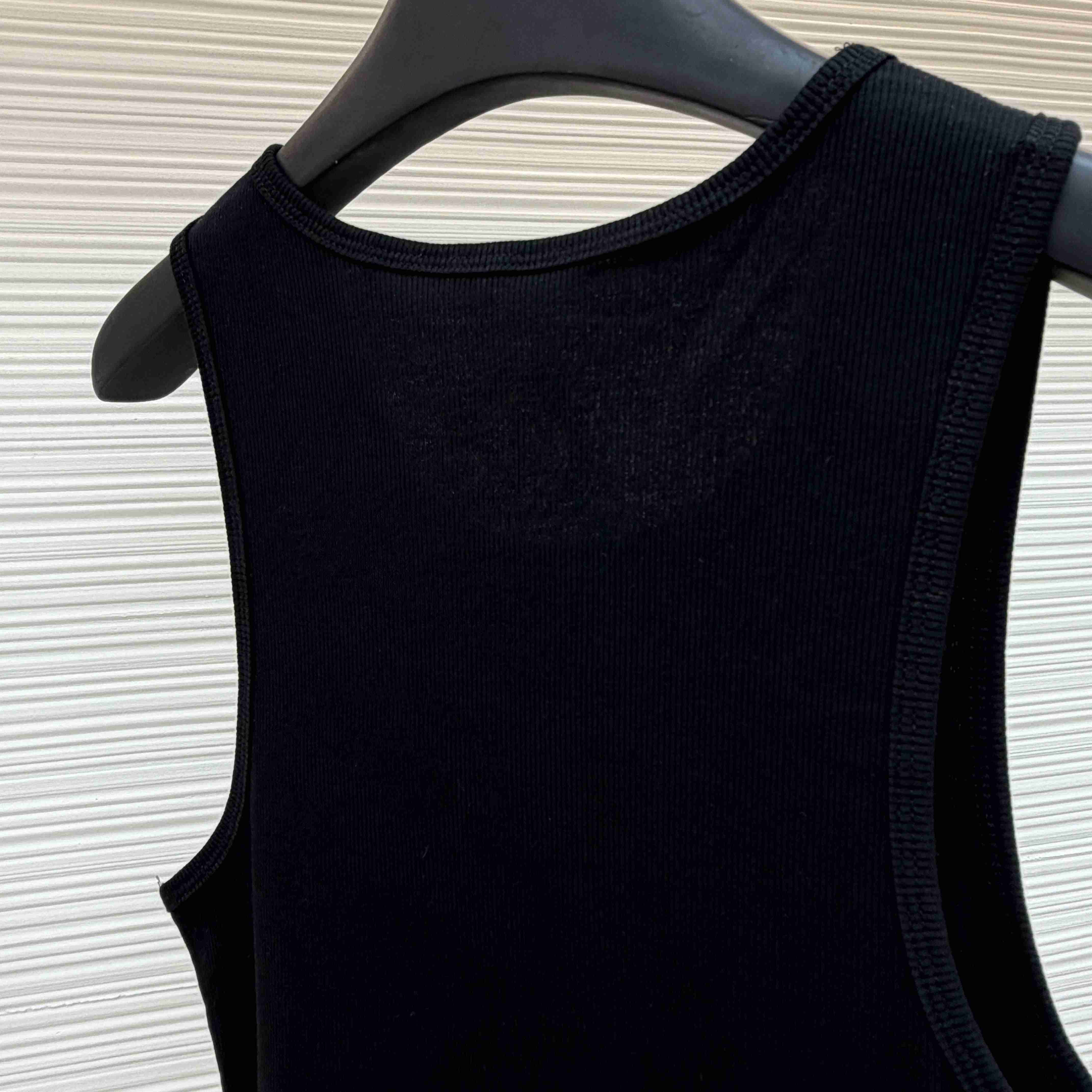 Chrome Hearts Hairy Cross Rib Tank 'Black' - FashionPlug