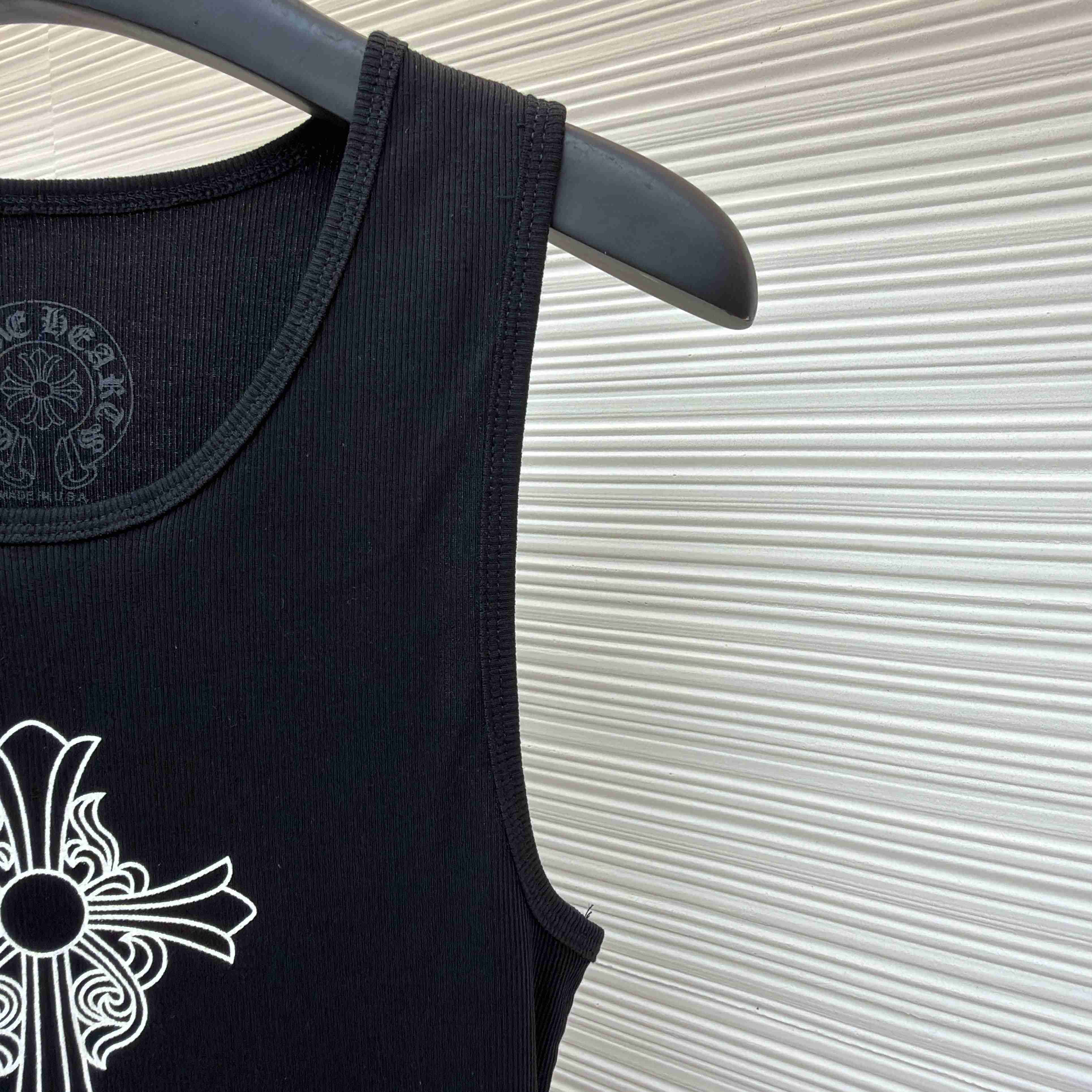 Chrome Hearts Hairy Cross Rib Tank 'Black' - FashionPlug
