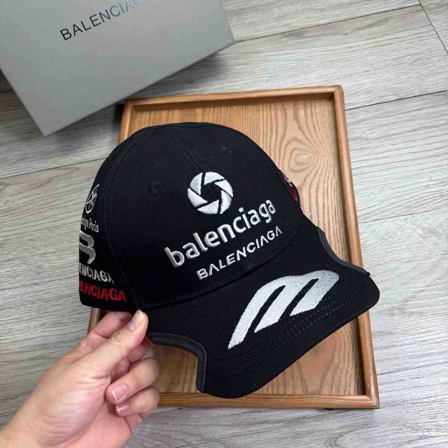 Balenciaga Top League Racer Cap Hat - FashionPlug