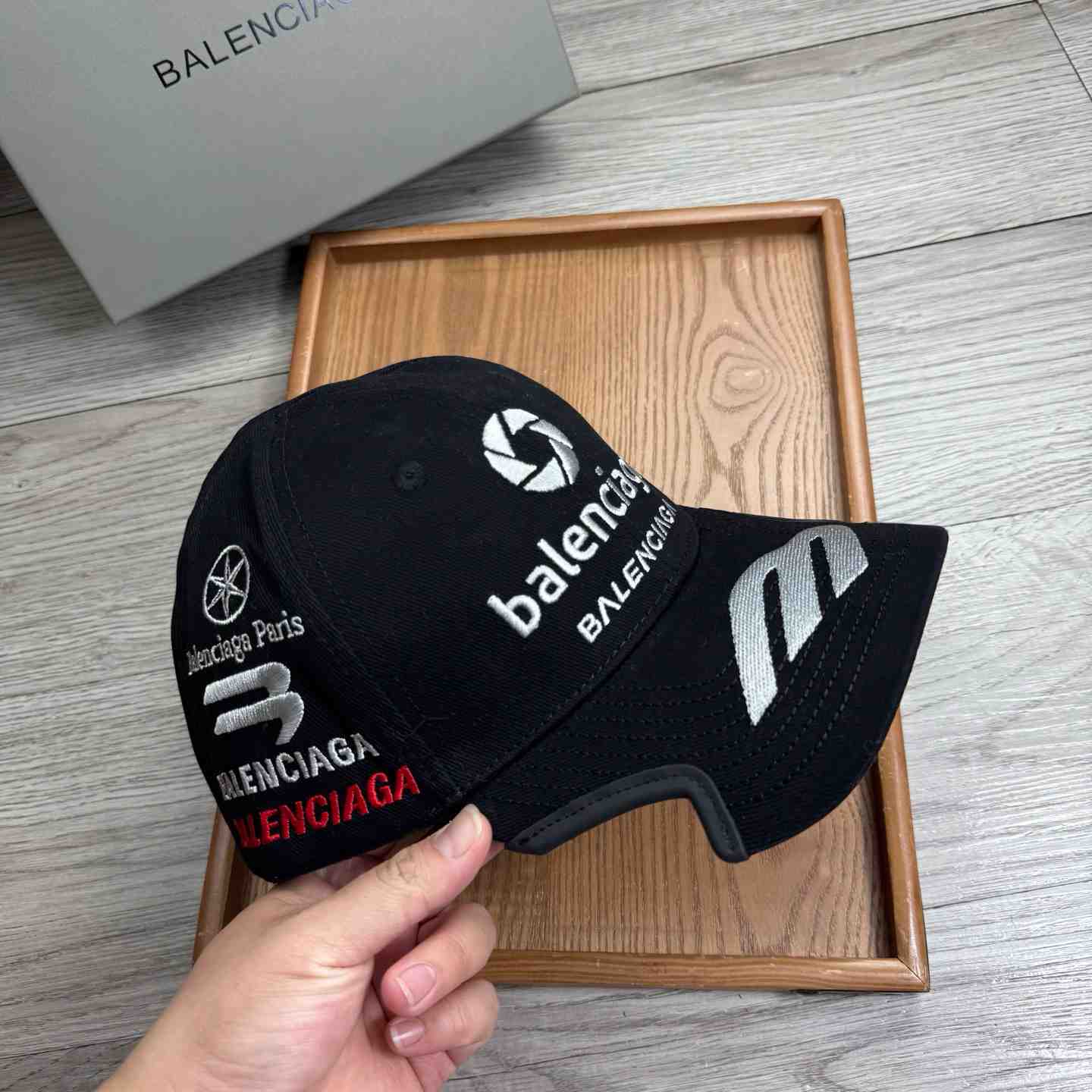 Balenciaga Top League Racer Cap Hat - FashionPlug