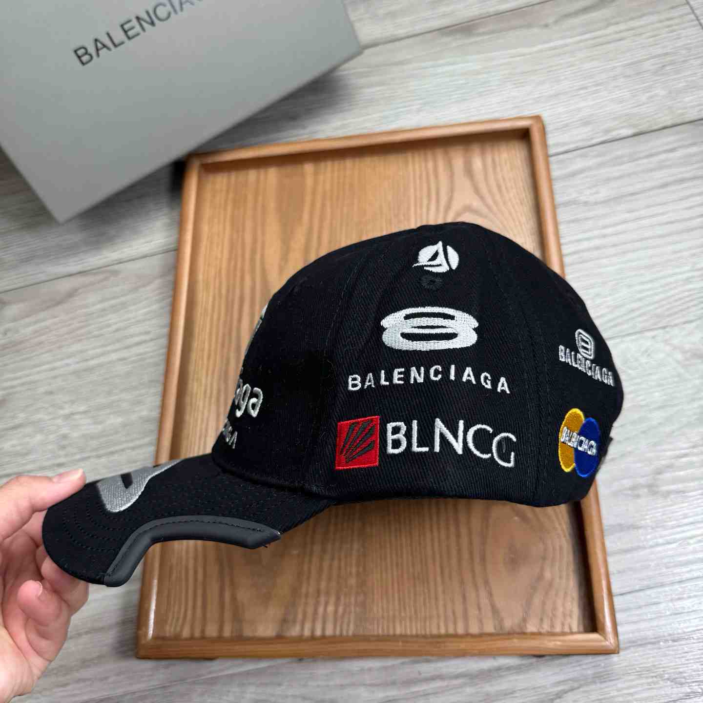 Balenciaga Top League Racer Cap Hat - FashionPlug
