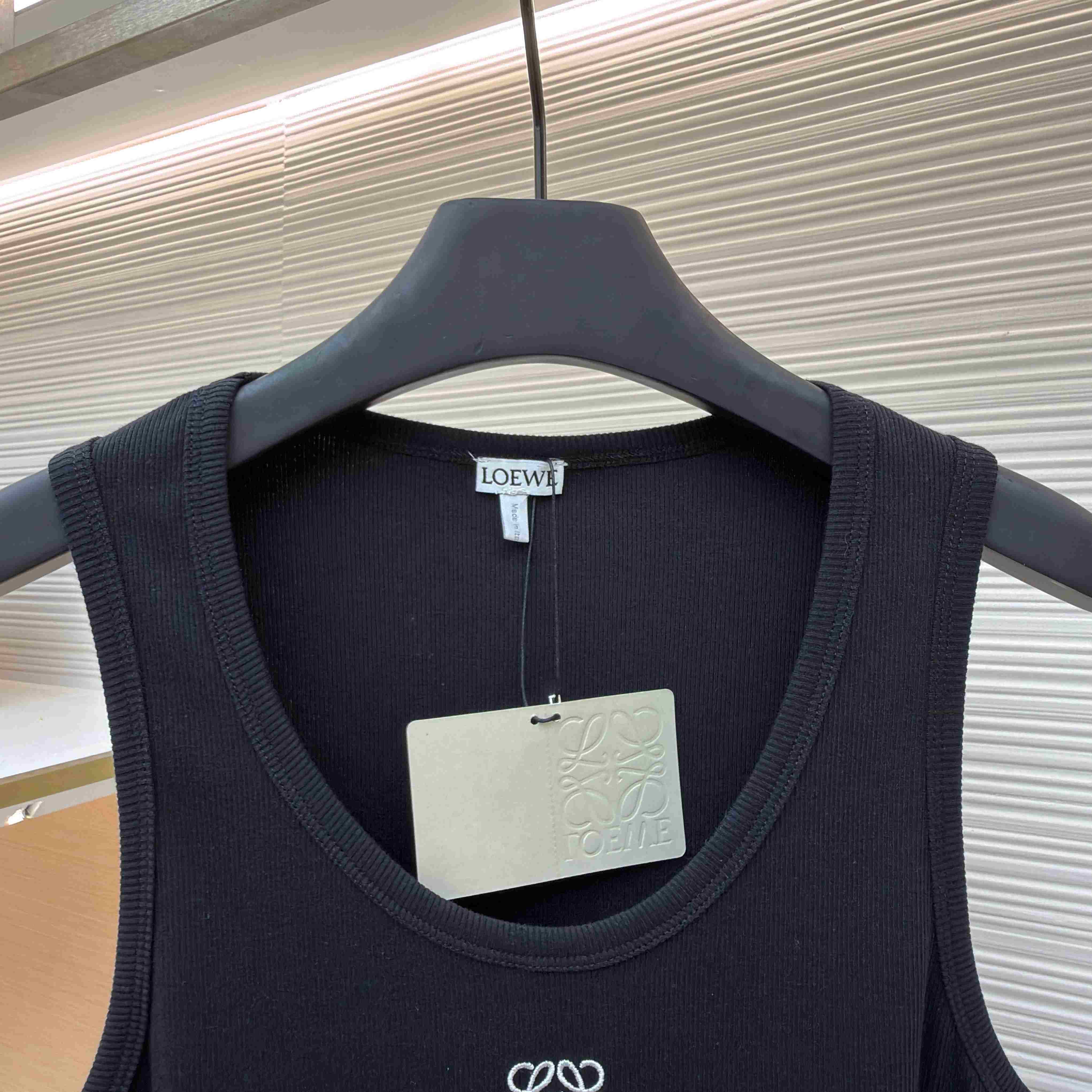Loewe Anagram Tank Top 'Black' - FashionPlug