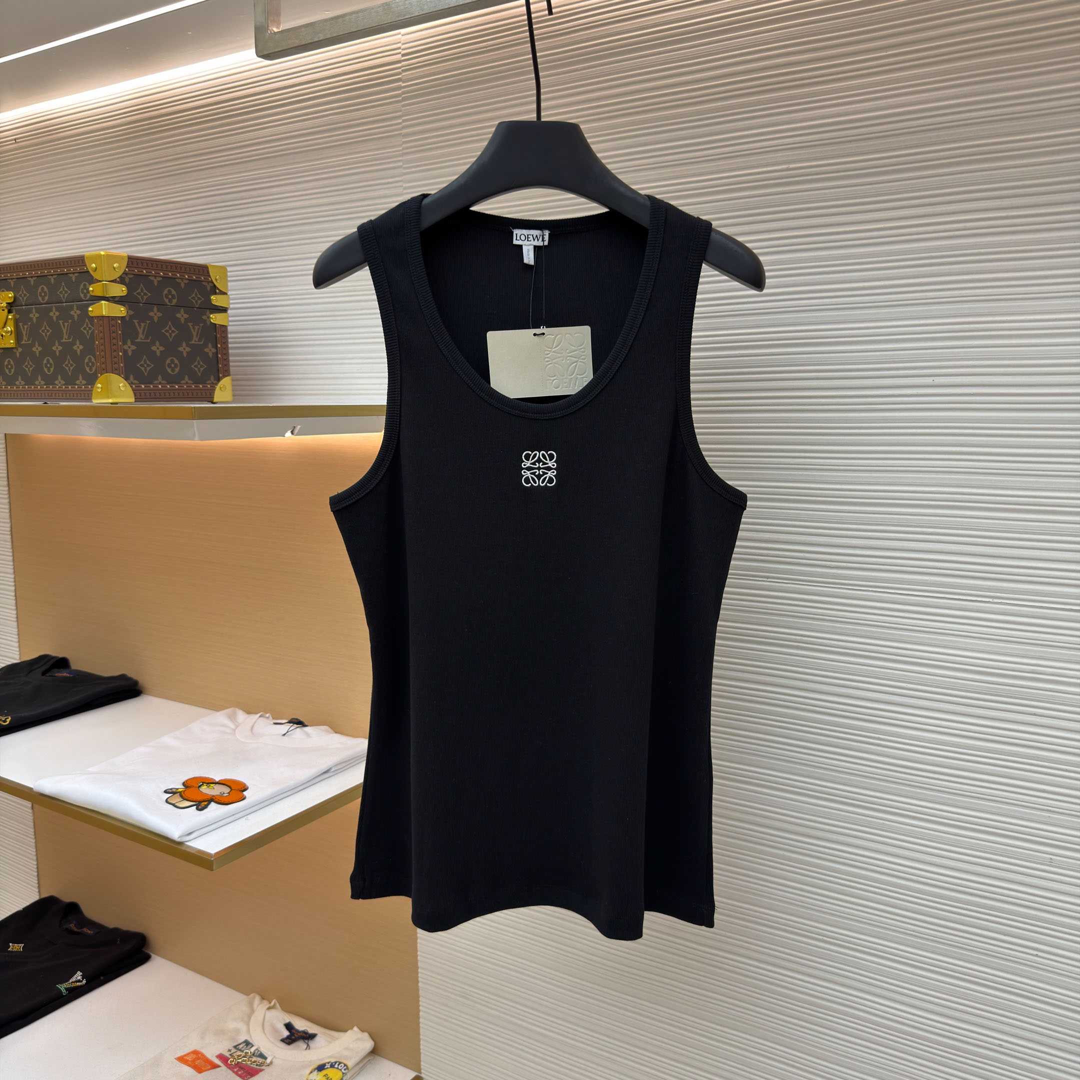 Loewe Anagram Tank Top 'Black' - FashionPlug