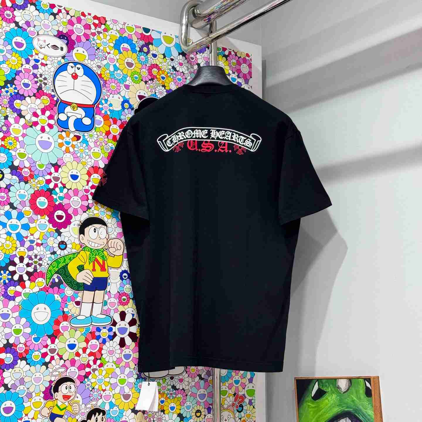 Chrome Hearts Scroll Logo Pocket T-Shirt - FashionPlug