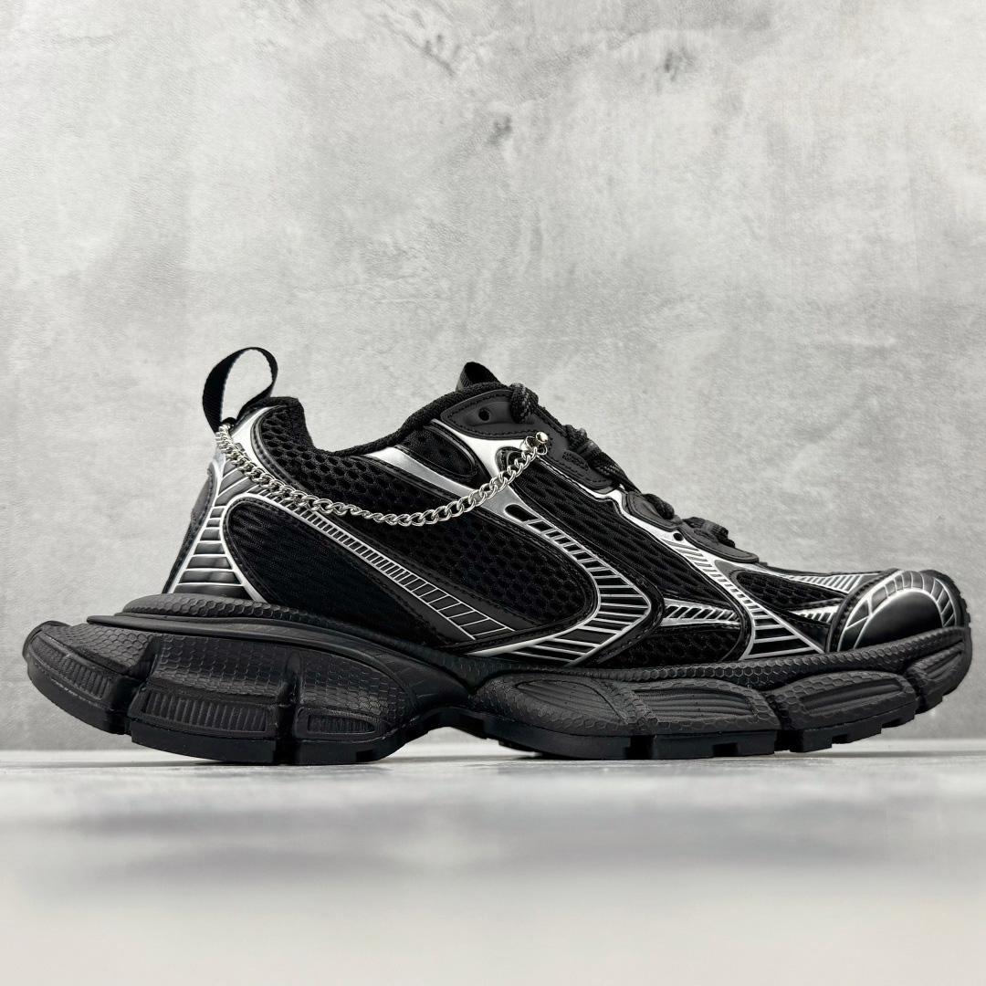 Balenciaga 3xl Sneaker With Charms In Black/Silver - FashionPlug
