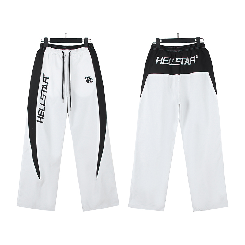 Hellstar Nylon Sport Sweats White - FashionPlug