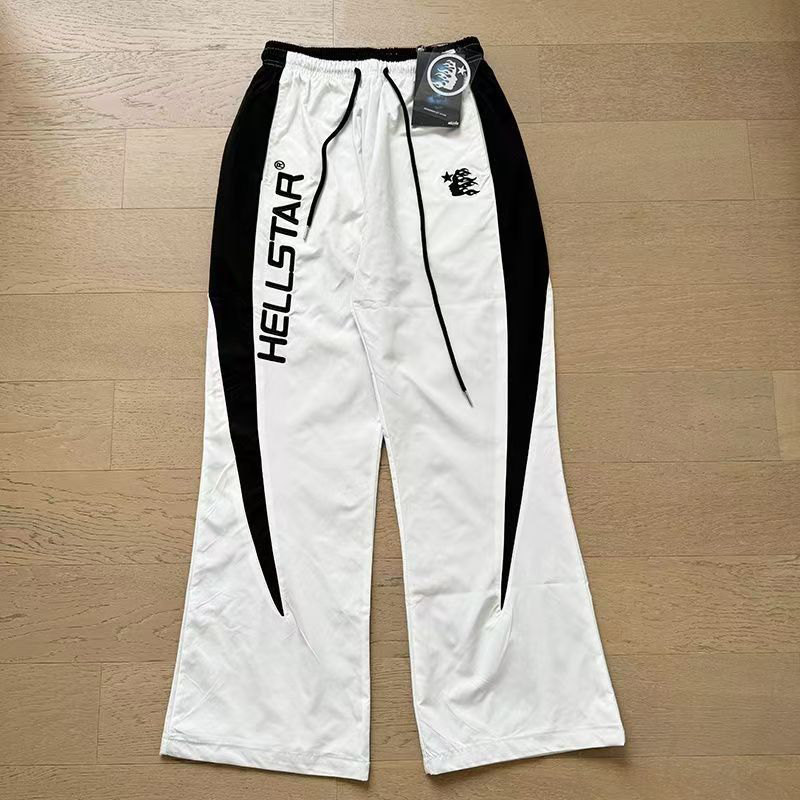 Hellstar Nylon Sport Sweats White - FashionPlug