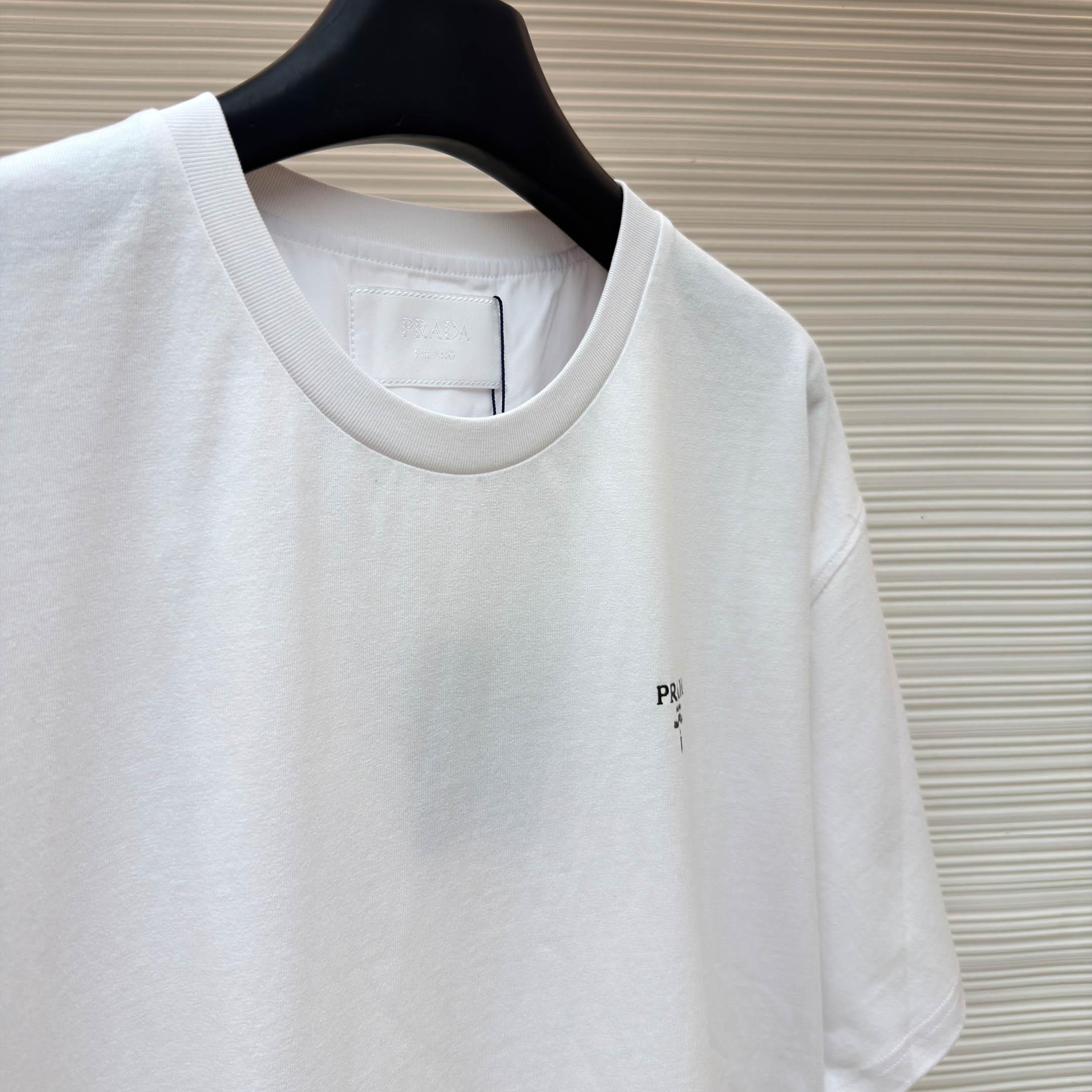 Prada Re-Nylon T-Shirt 'White' - FashionPlug