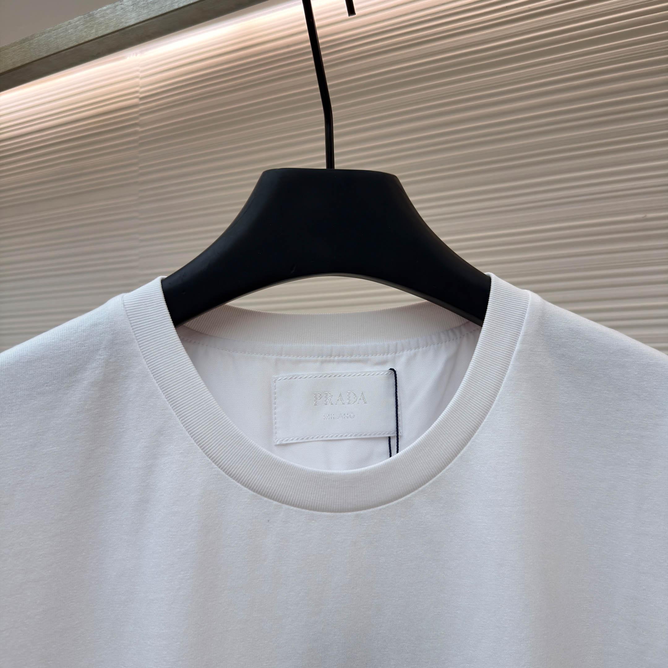 Prada Re-Nylon T-Shirt 'White' - FashionPlug