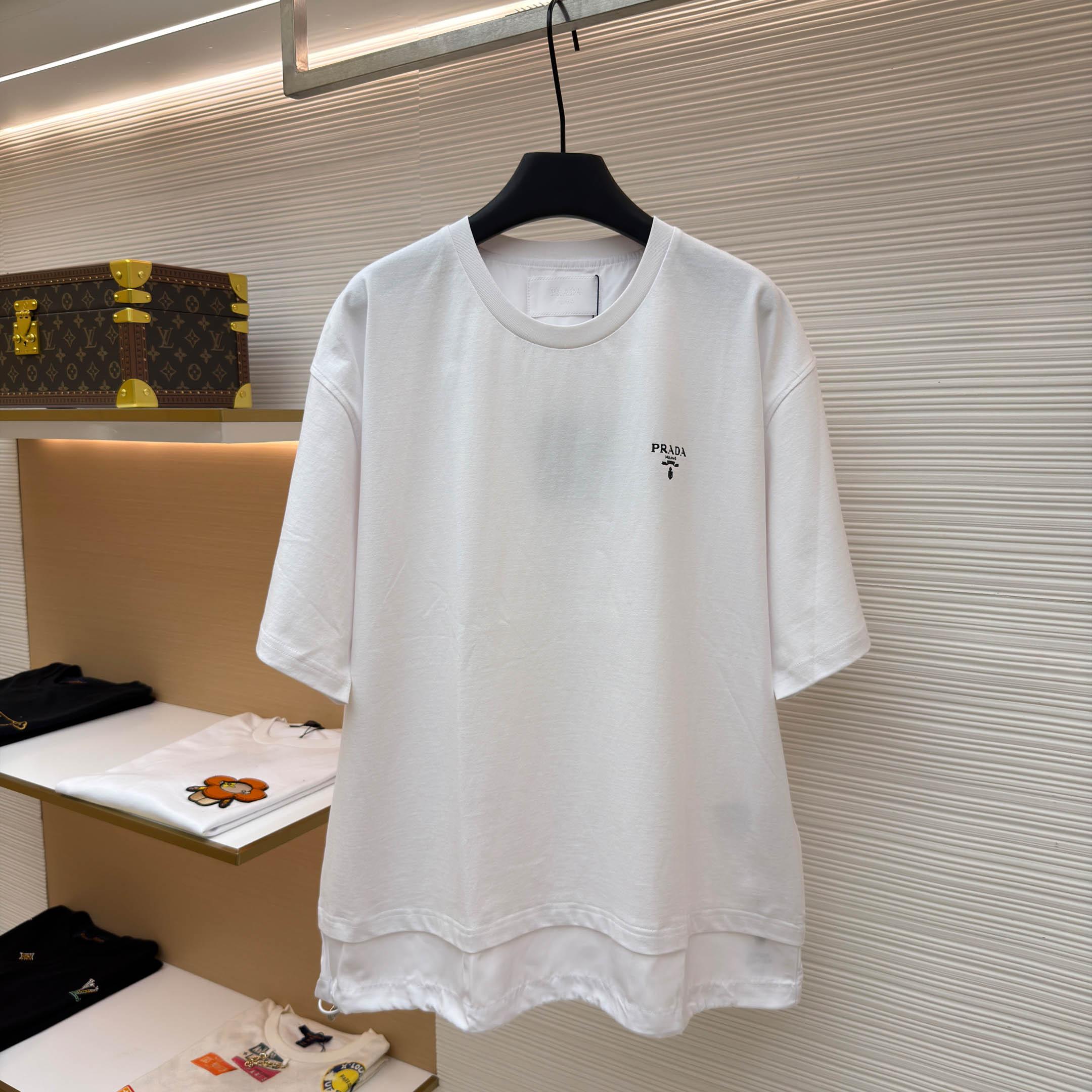 Prada Re-Nylon T-Shirt 'White' - FashionPlug