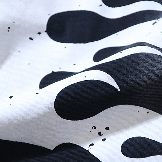 Hellstar Studios Cartoon Logo Glitter Logo T-Shirt 'Black' - FashionPlug