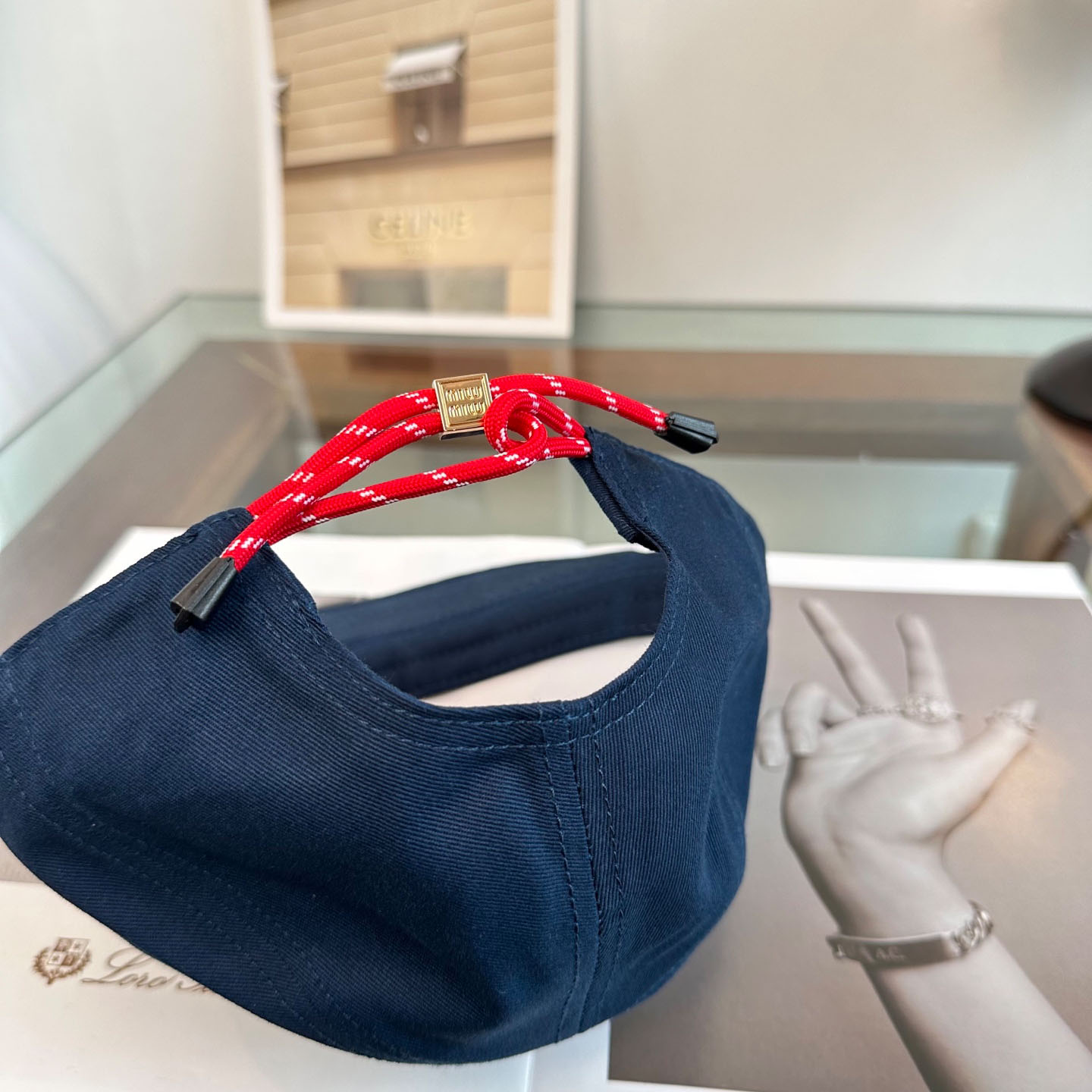 Miu Miu Denim Baseball Cap - FashionPlug