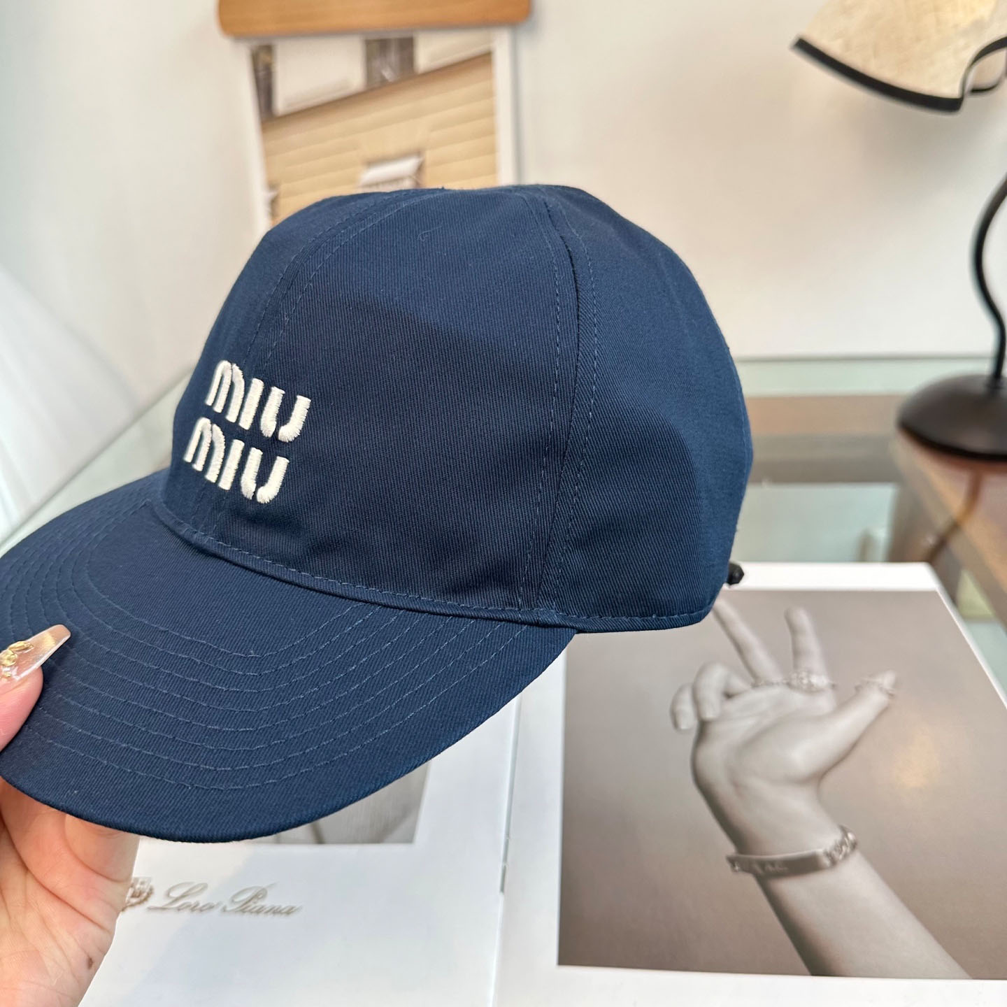 Miu Miu Denim Baseball Cap - FashionPlug
