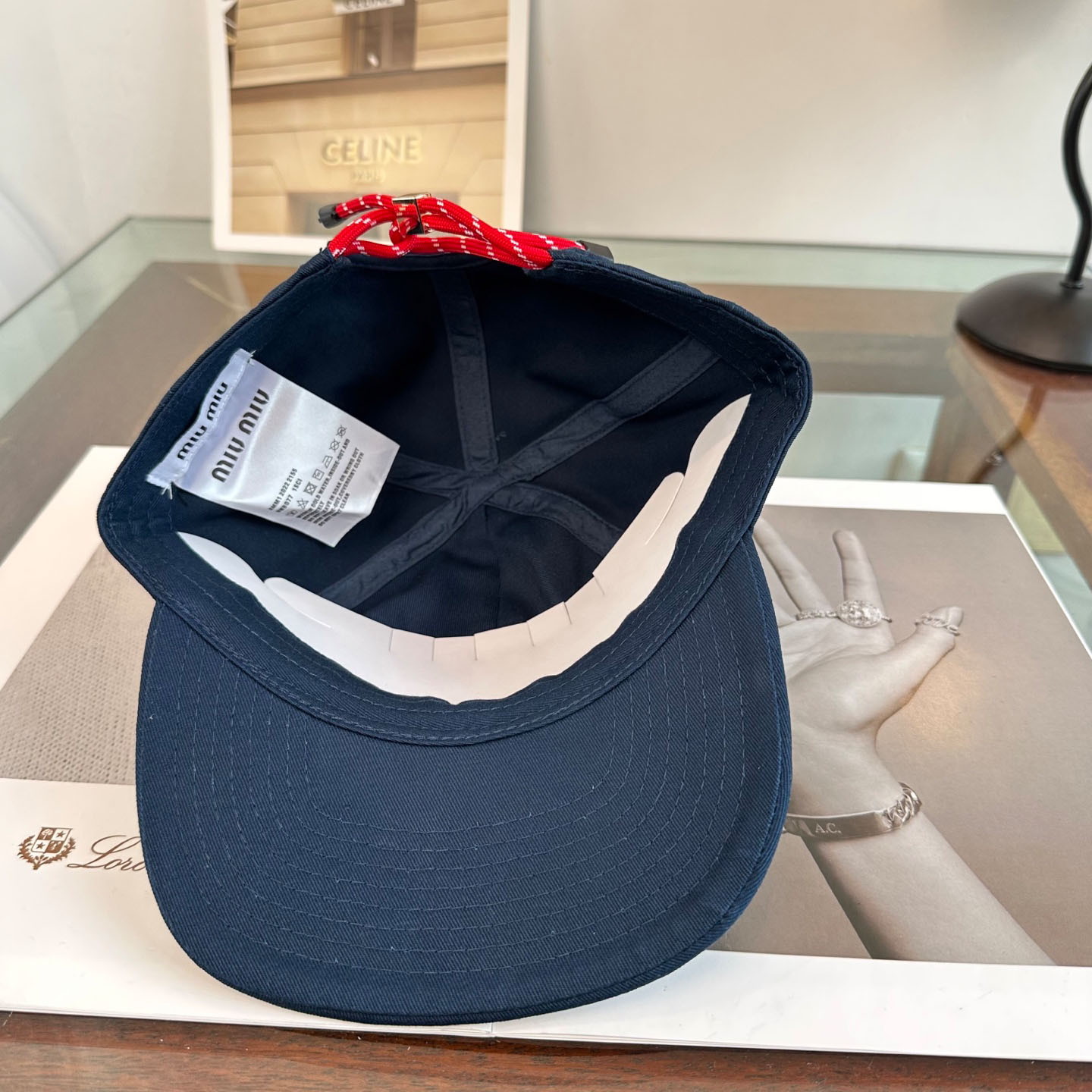 Miu Miu Denim Baseball Cap - FashionPlug