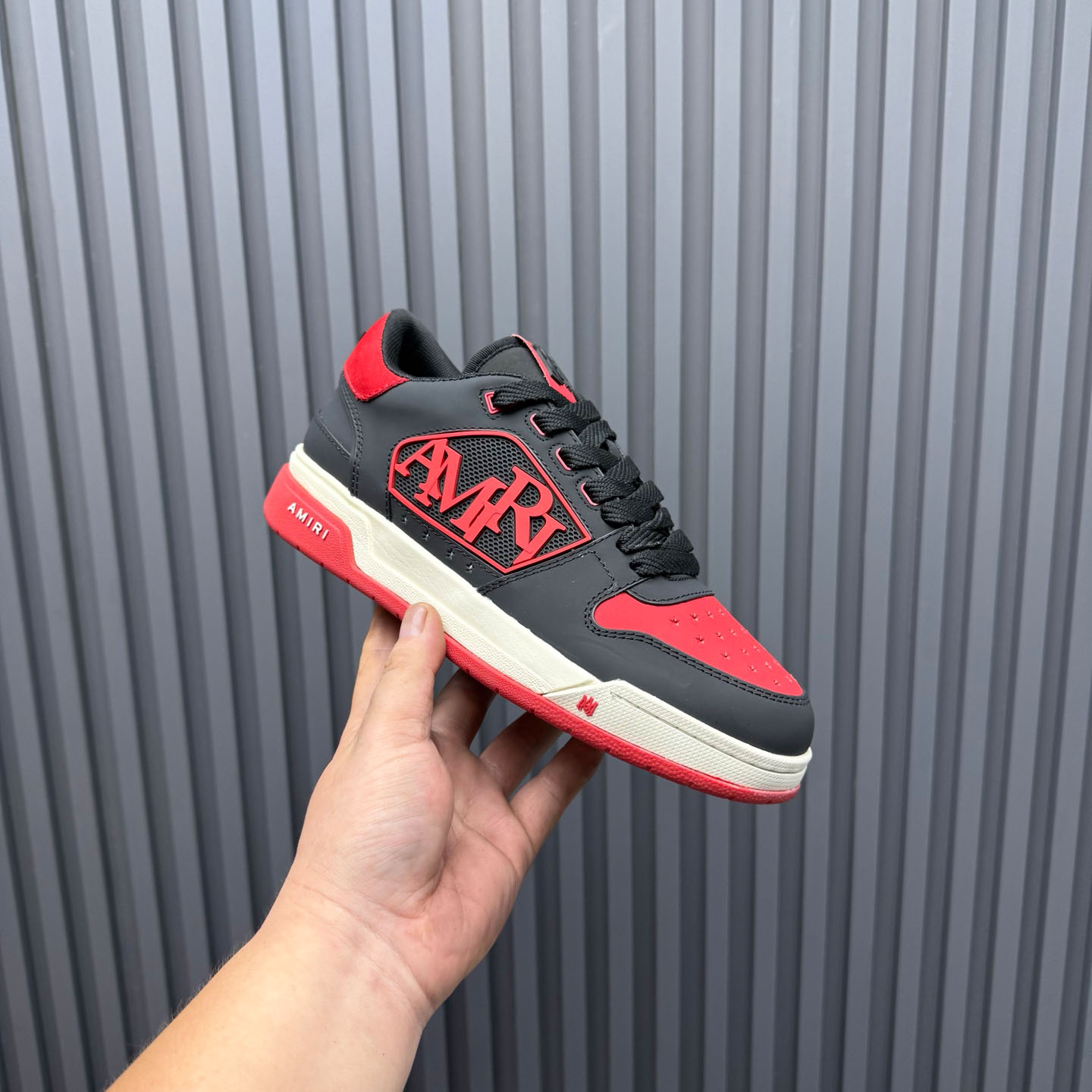 Amiri Classic Low 'True Red' Sneakers - FashionPlug
