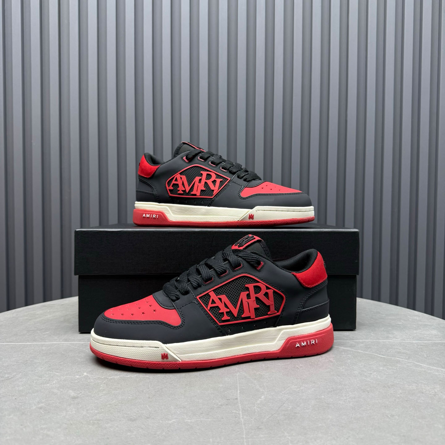 Amiri Classic Low 'True Red' Sneakers - FashionPlug