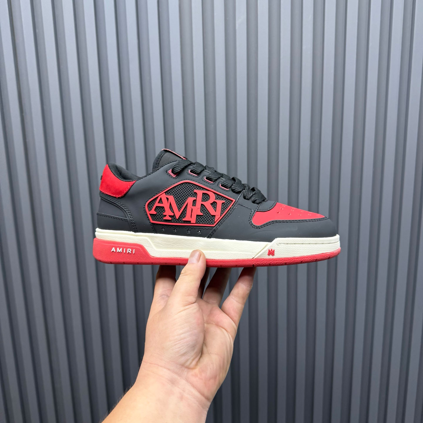 Amiri Classic Low 'True Red' Sneakers - FashionPlug