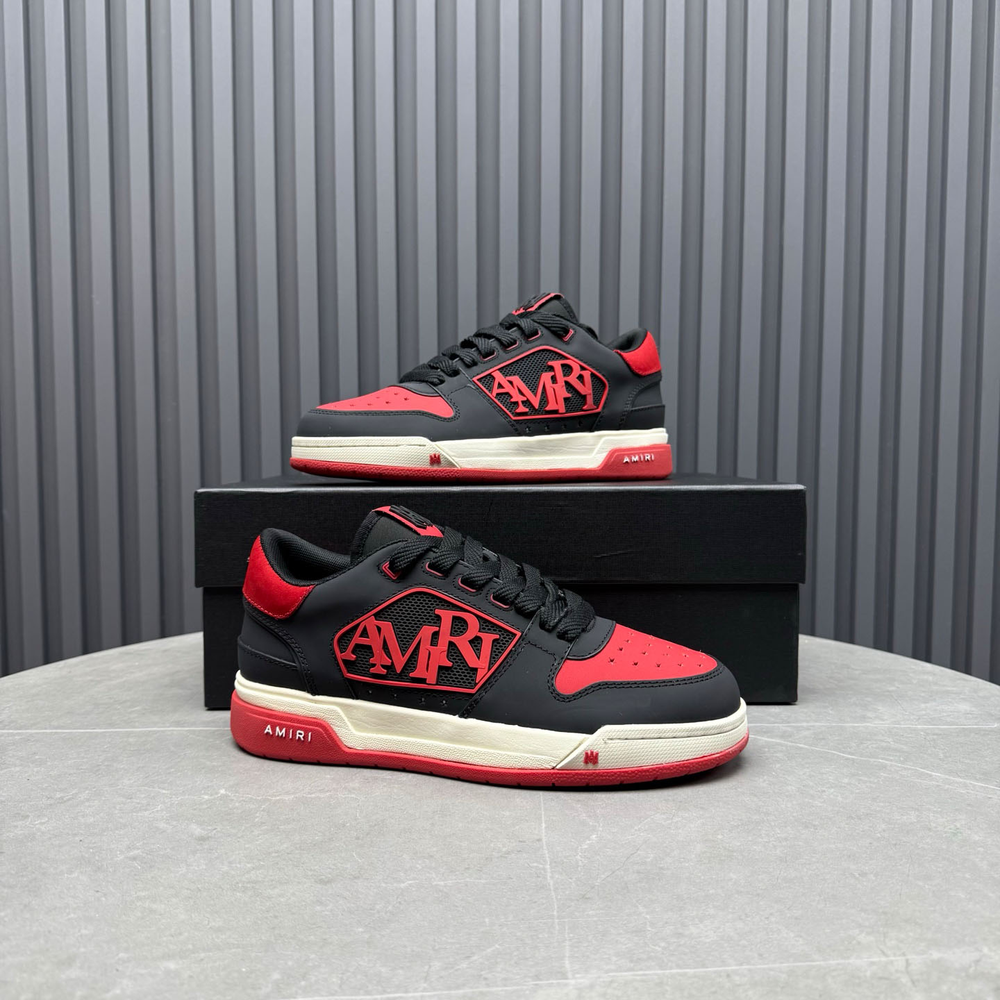 Amiri Classic Low 'True Red' Sneakers - FashionPlug