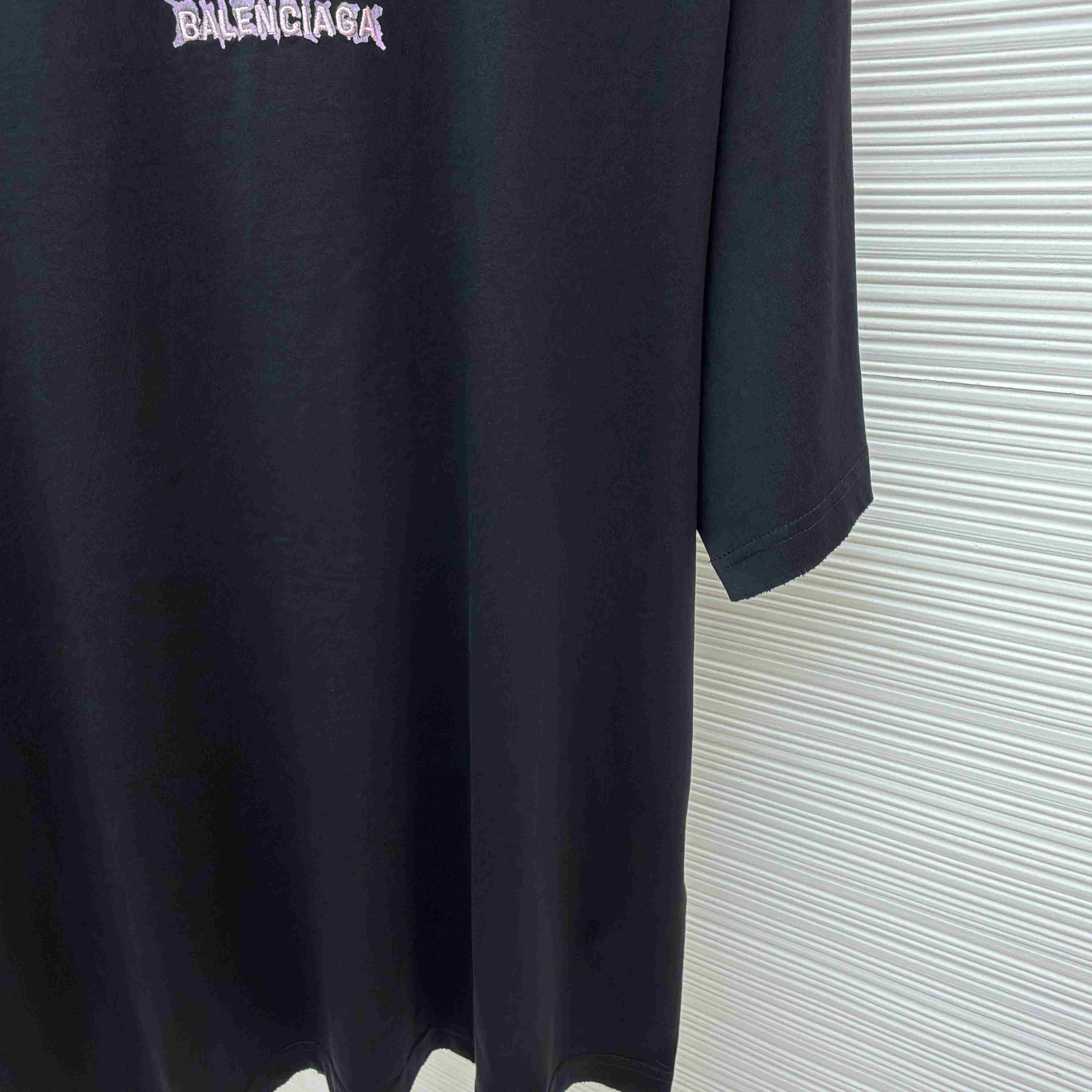 Balenciaga Diy Balenciaga Back Medium Fit T-shirt In Black - FashionPlug