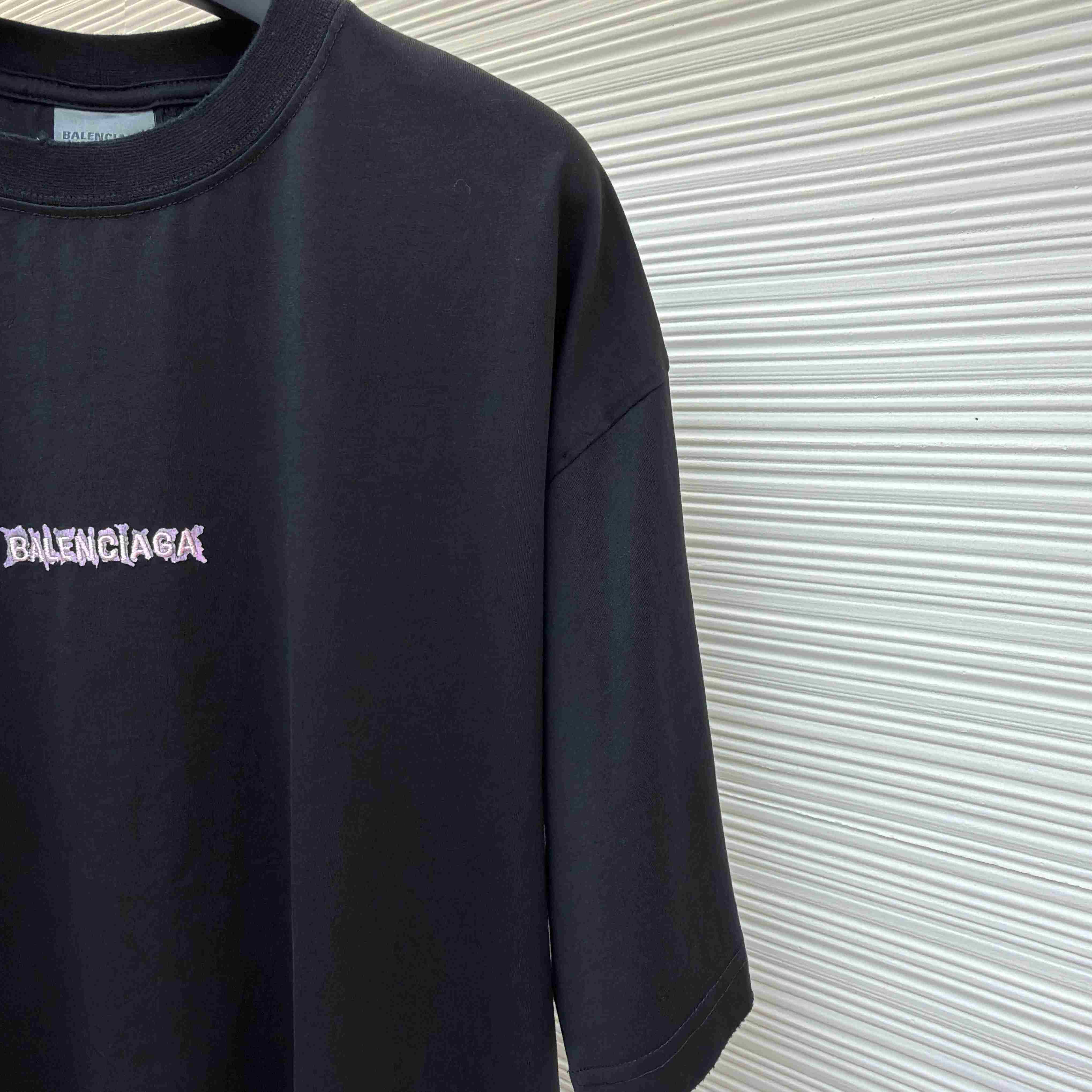 Balenciaga Diy Balenciaga Back Medium Fit T-shirt In Black - FashionPlug