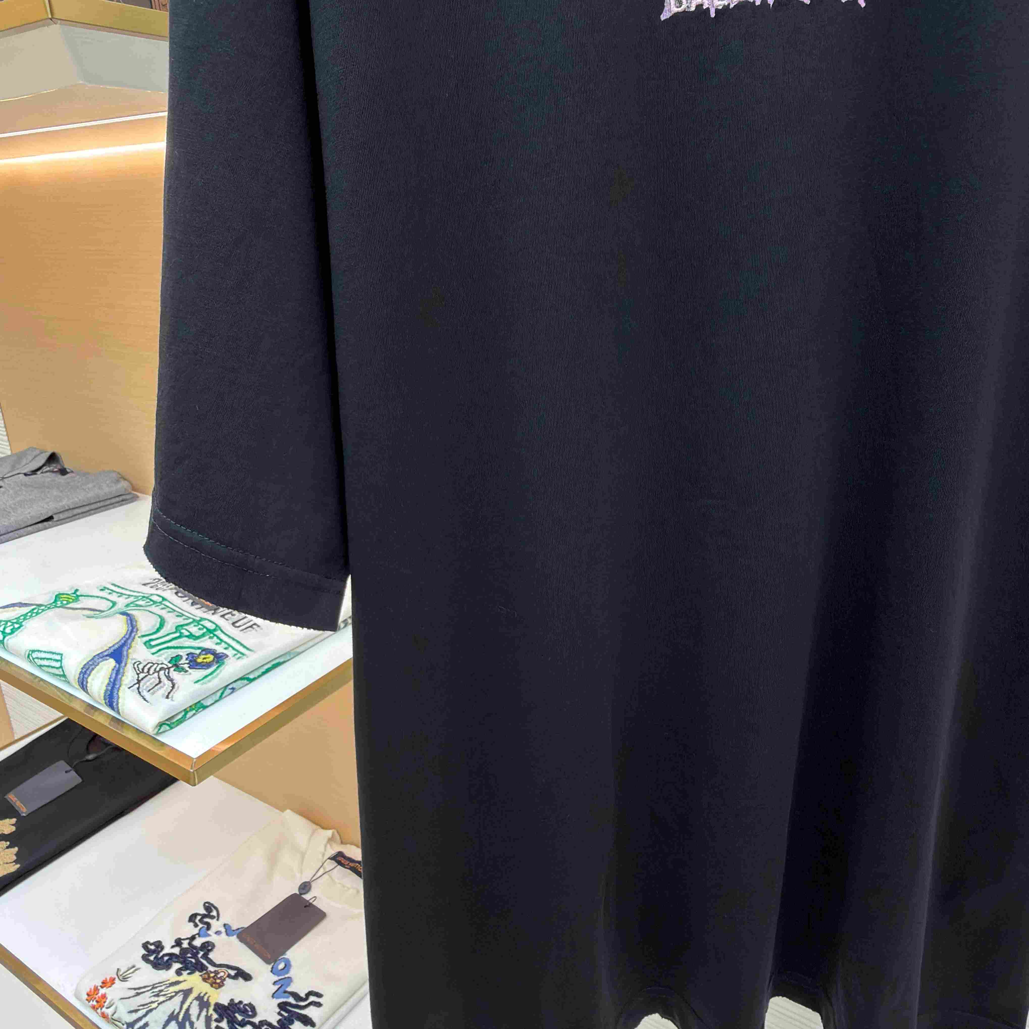 Balenciaga Diy Balenciaga Back Medium Fit T-shirt In Black - FashionPlug