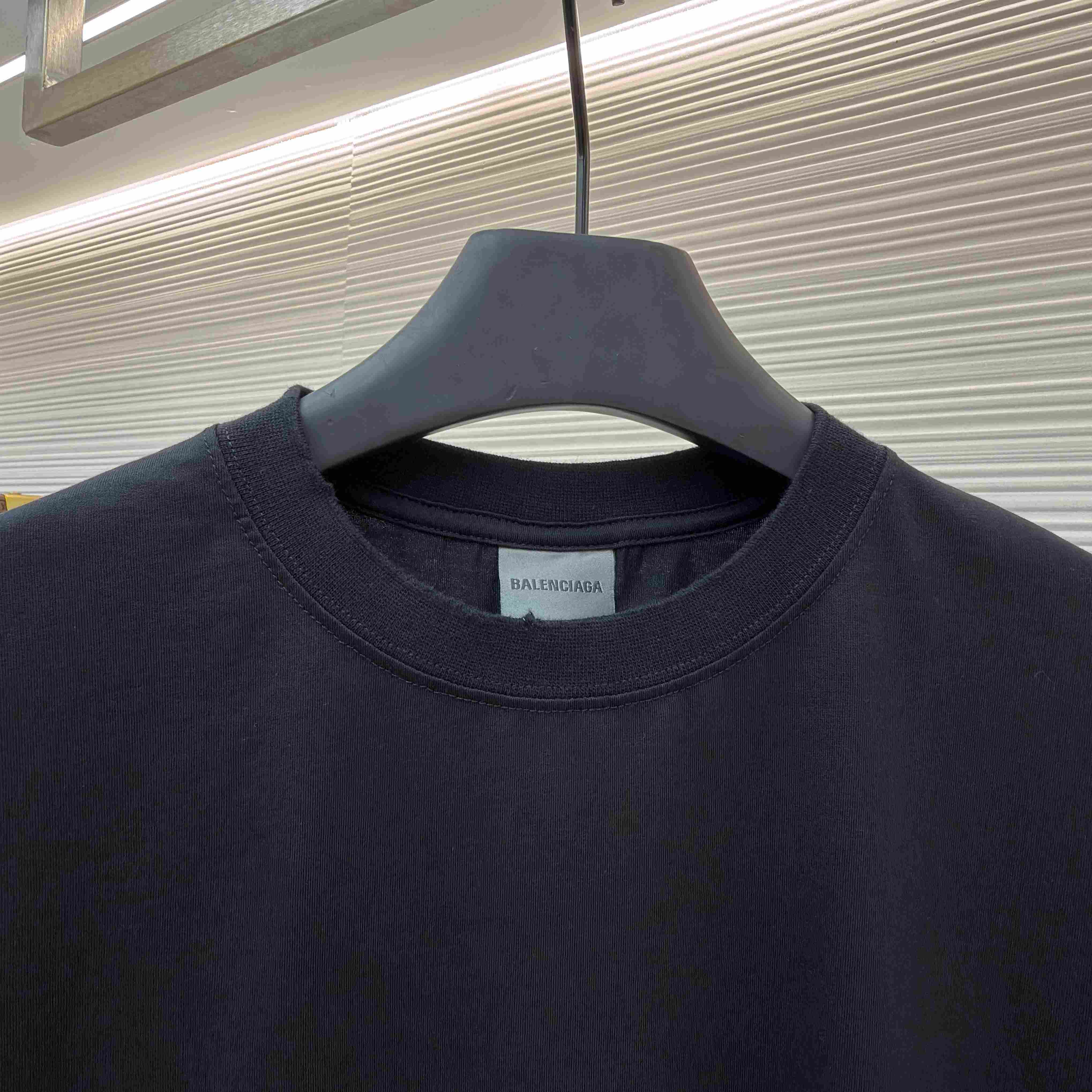 Balenciaga Diy Balenciaga Back Medium Fit T-shirt In Black - FashionPlug