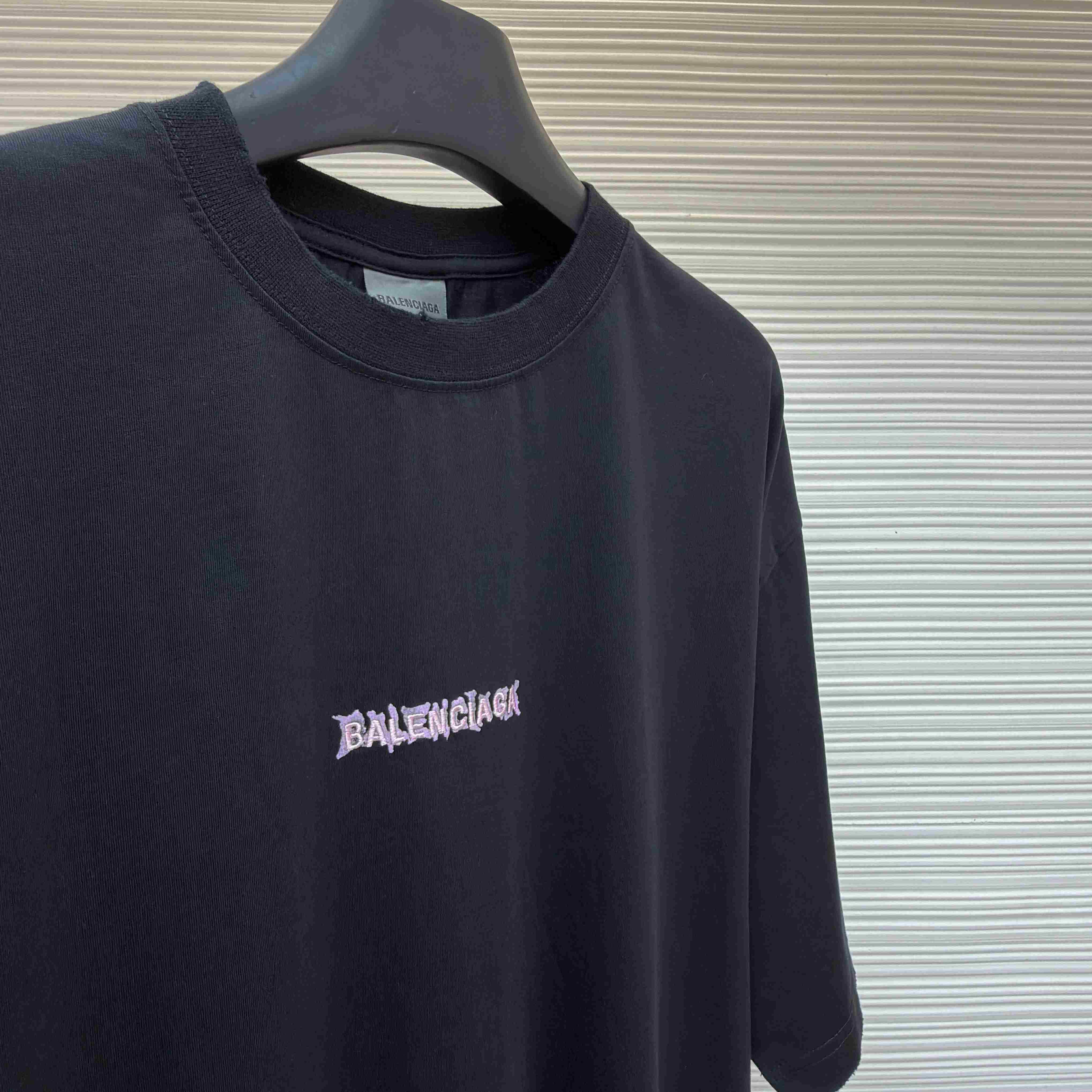 Balenciaga Diy Balenciaga Back Medium Fit T-shirt In Black - FashionPlug