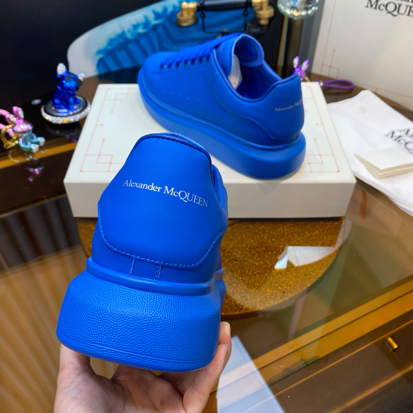 Alexander McQueen Oversized Sneaker 'Sky Blue' - FashionPlug
