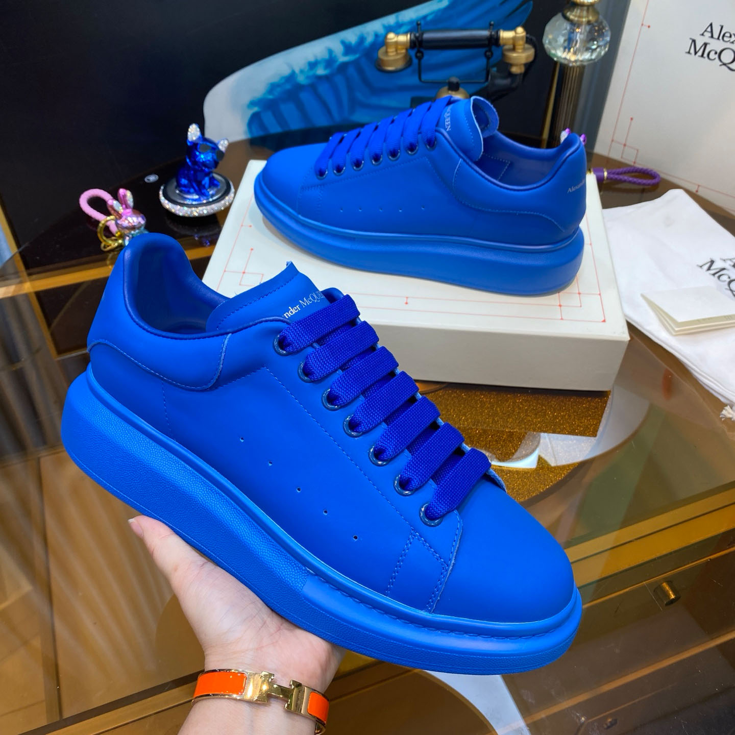 Alexander McQueen Oversized Sneaker 'Sky Blue' - FashionPlug