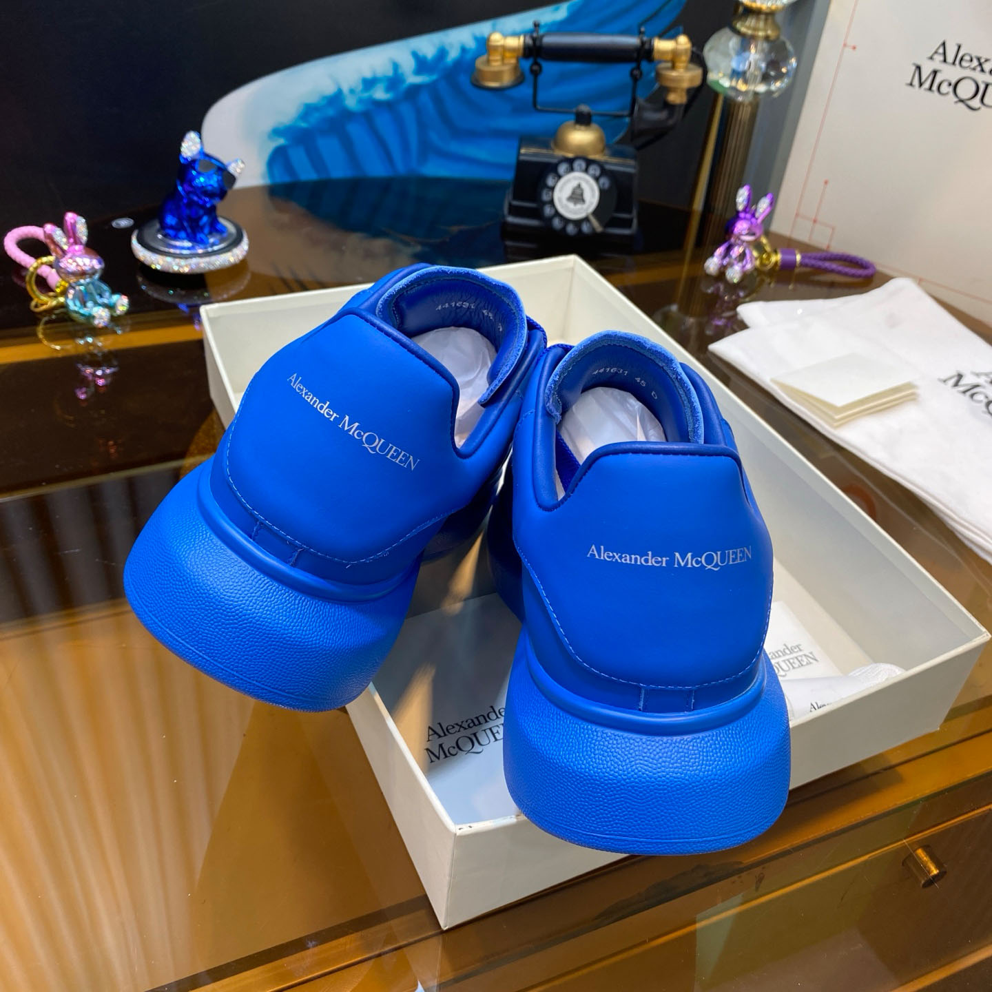 Alexander McQueen Oversized Sneaker 'Sky Blue' - FashionPlug