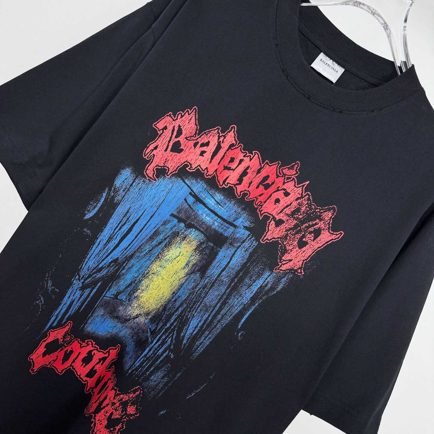 Balenciaga Salon De Couture Medium Fit T-shirt In Black - FashionPlug