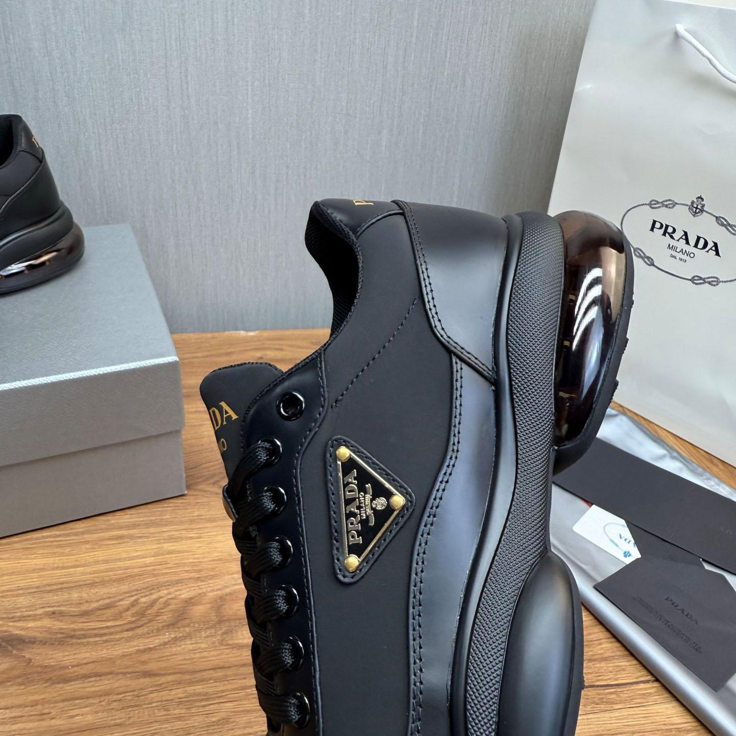 Prada Leather Sneakers - FashionPlug