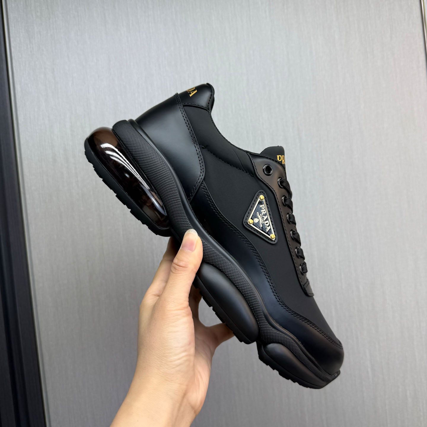 Prada Leather Sneakers - FashionPlug