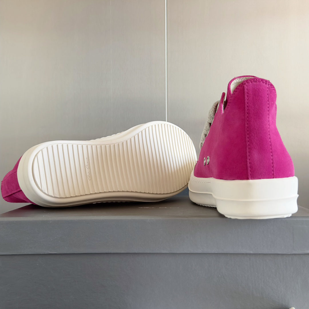 Rick Owens Laces Low-top  Sneakers - FashionPlug
