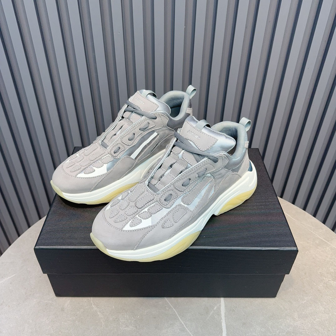 Amiri Bone Runner 'Grey' - FashionPlug