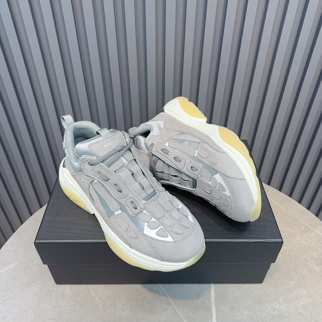 Amiri Bone Runner 'Grey' - FashionPlug