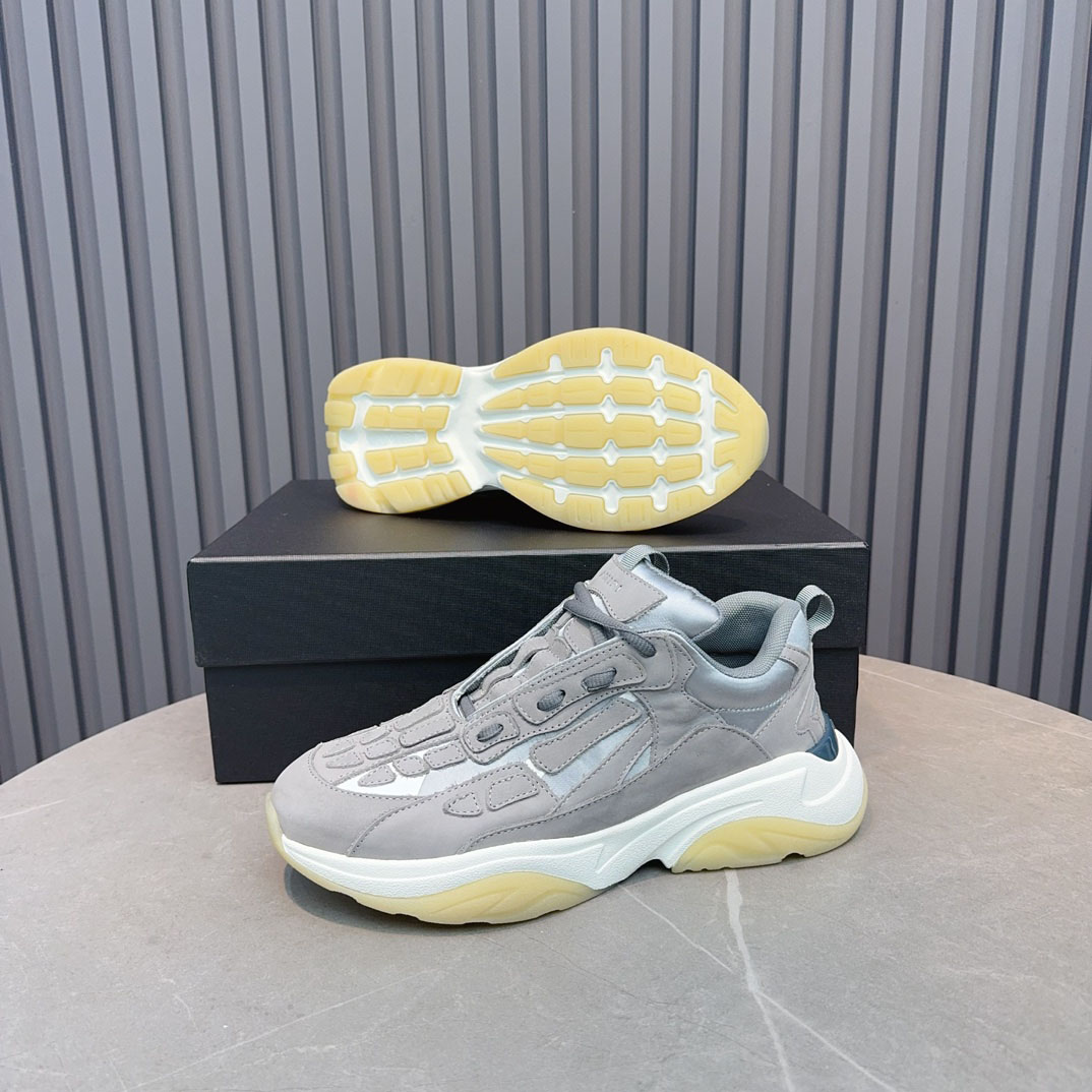 Amiri Bone Runner 'Grey' - FashionPlug