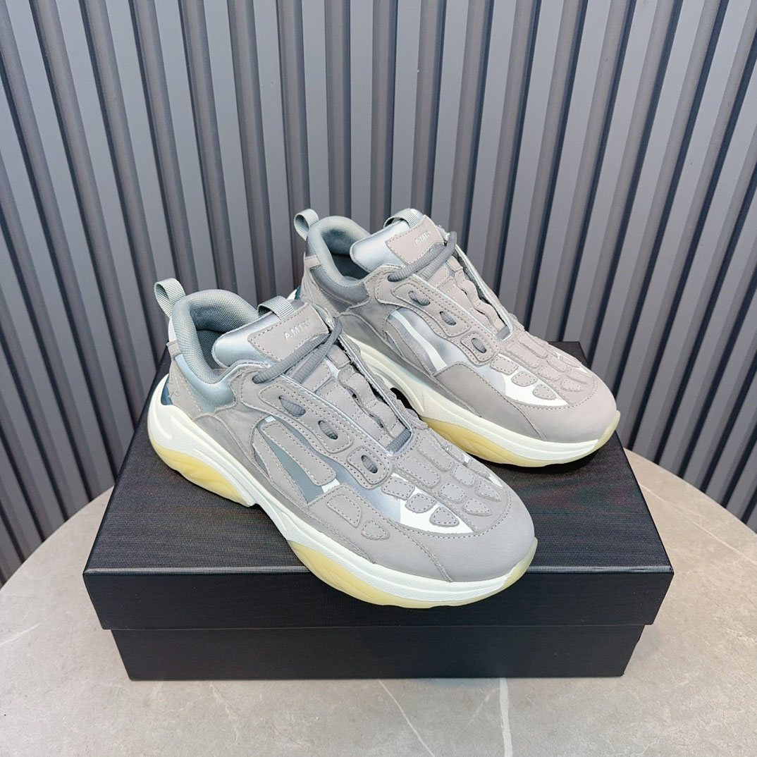 Amiri Bone Runner 'Grey' - FashionPlug